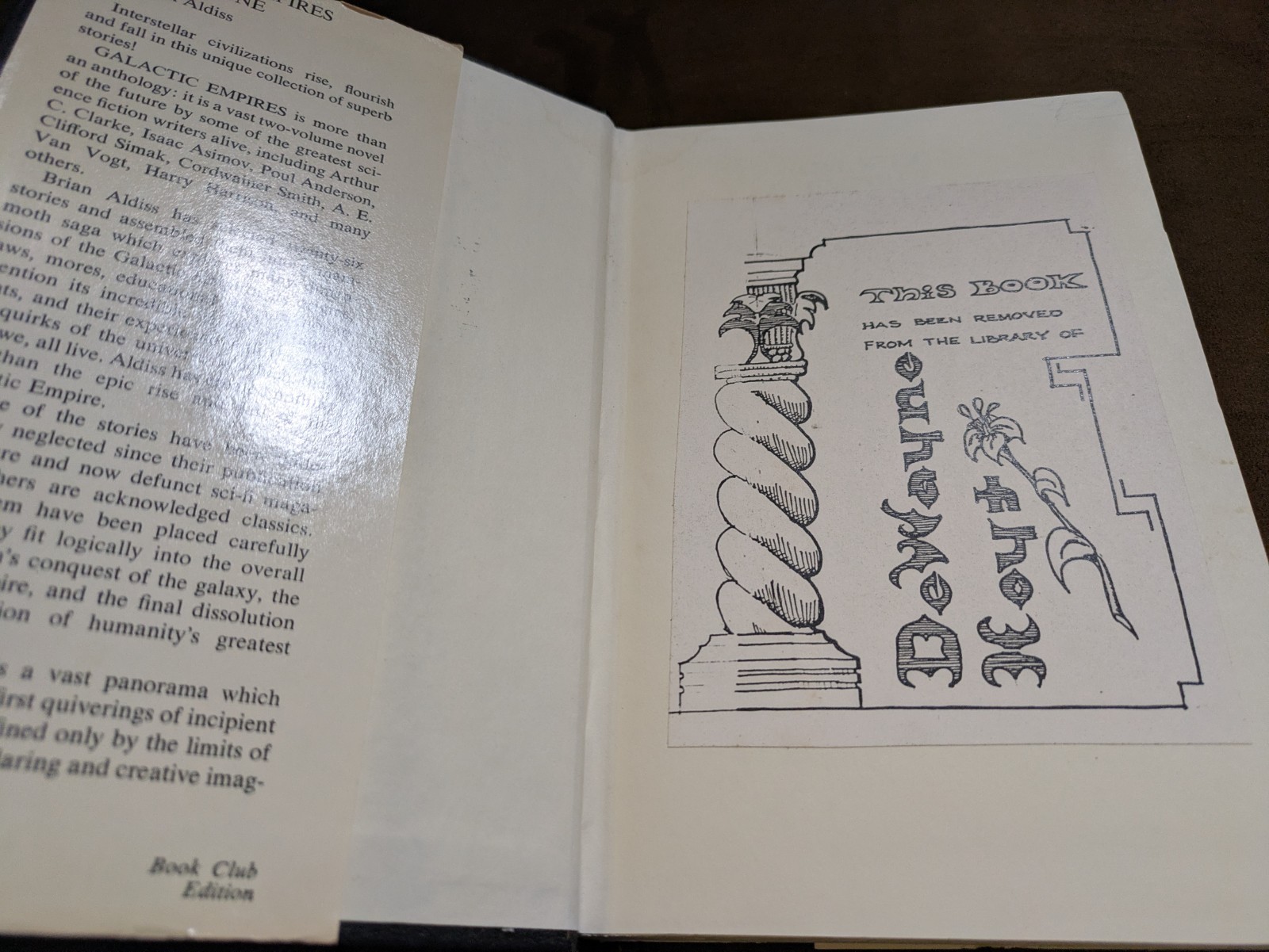 Galactic Empires Volumes 1 And 2, HCDJ, Edited By Brian Aldiss. Read Description