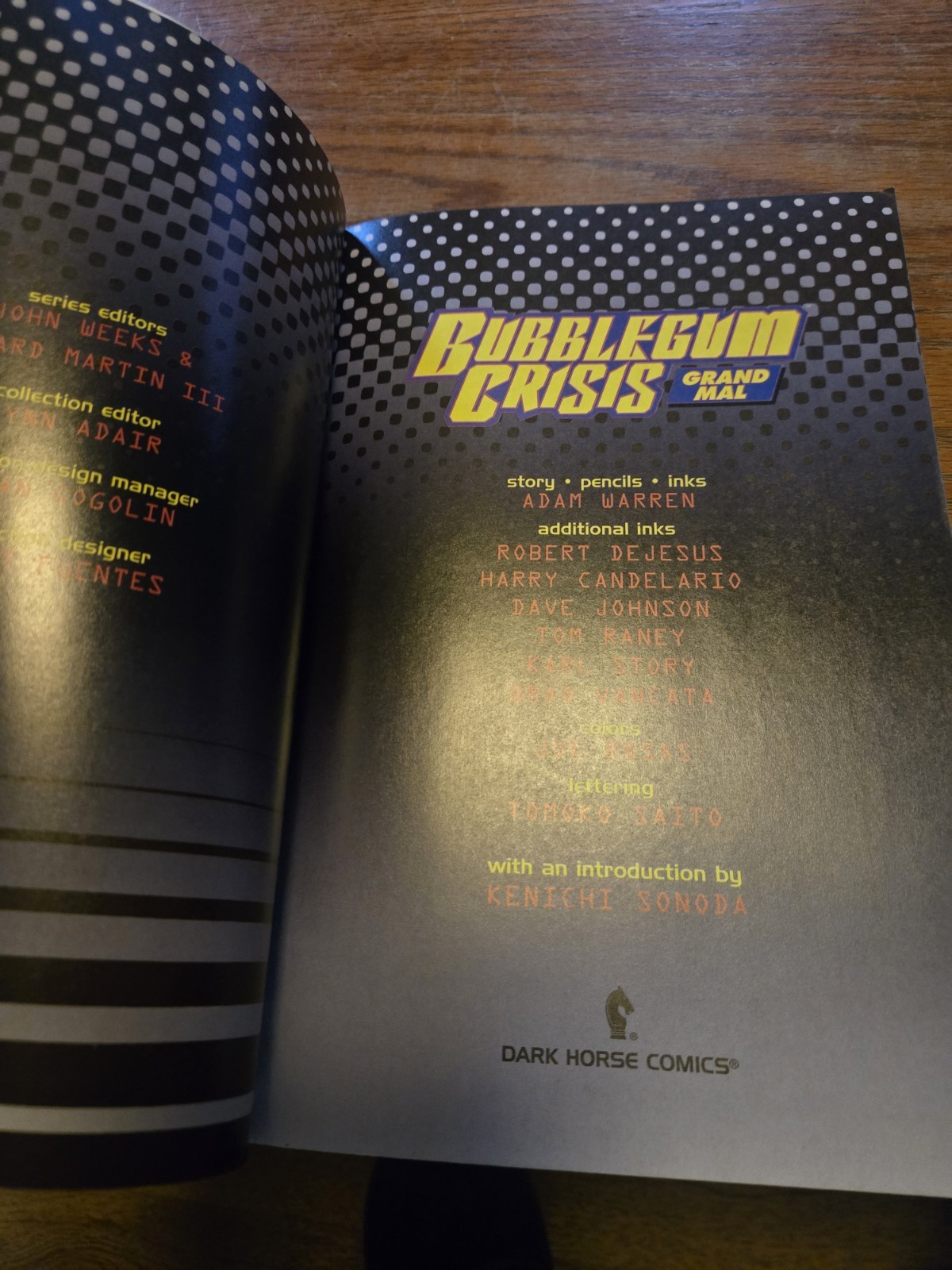 BUBBLEGUM CRISIS: GRAND MAL (Dark Horse 1995 US Collection TPB TP ~ Adam Warren)