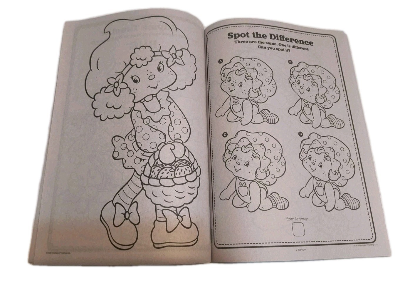Strawberry Shortcake Jumbo Coloring & Activity Book Tear/Share Pages 🆕🆓 ship!