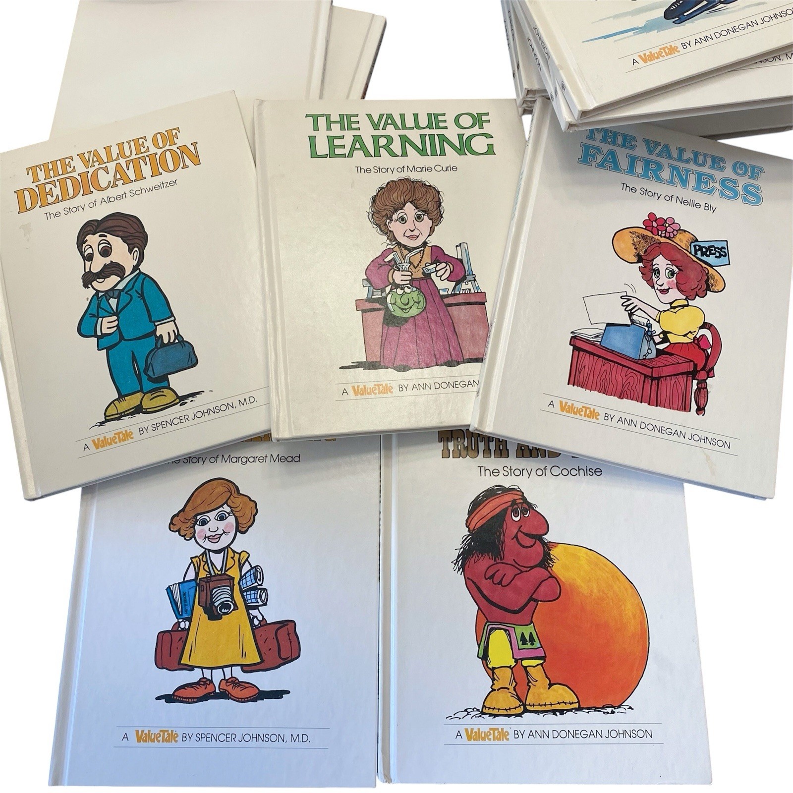 Value Tales Book Lot (26) Ann Donegan Johnson Homeschool Ben Franklin Cochise