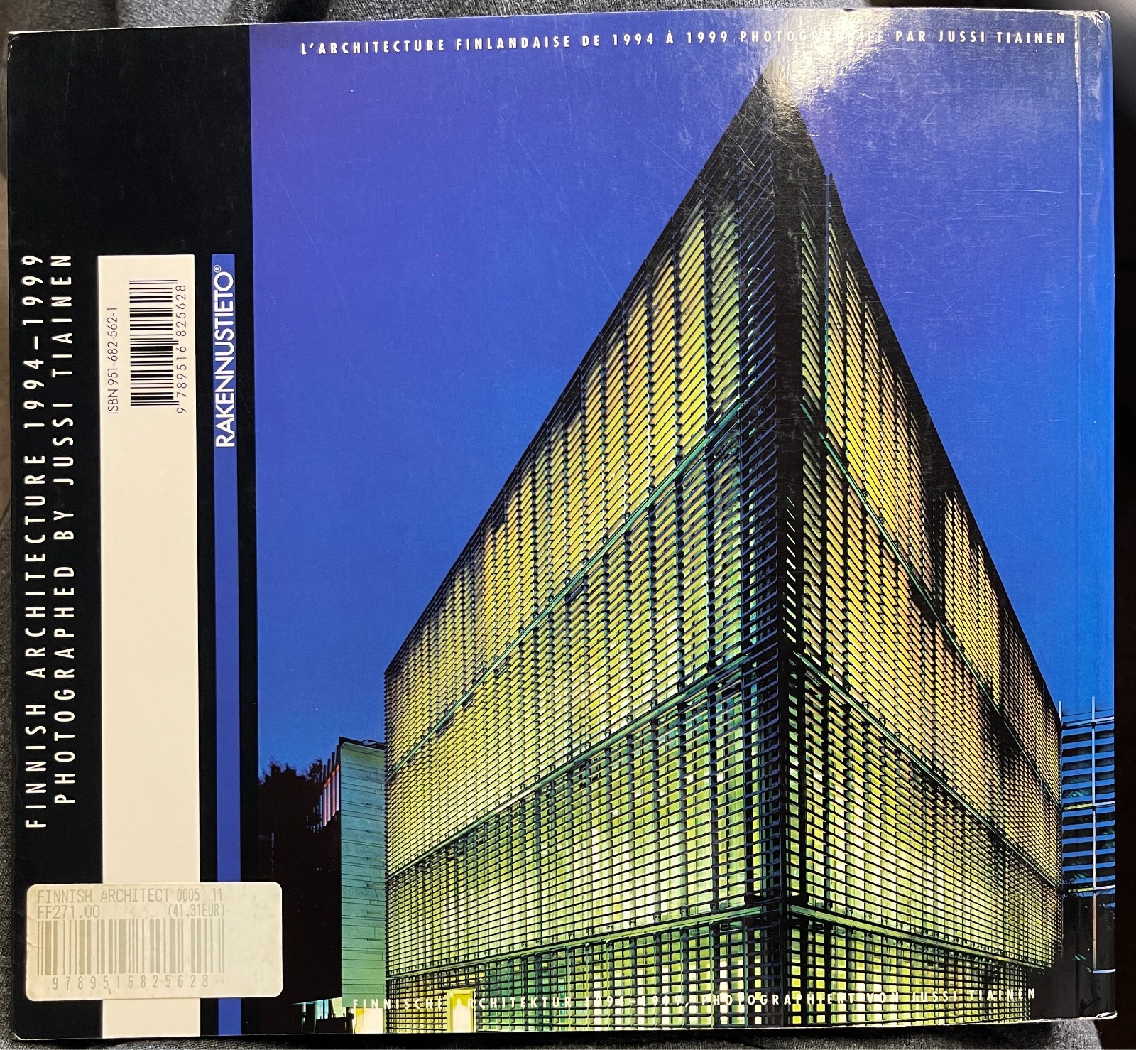 Finnish Architecture 1994-1999 by Jussi Tiainen (1999, Book, Illustrated)