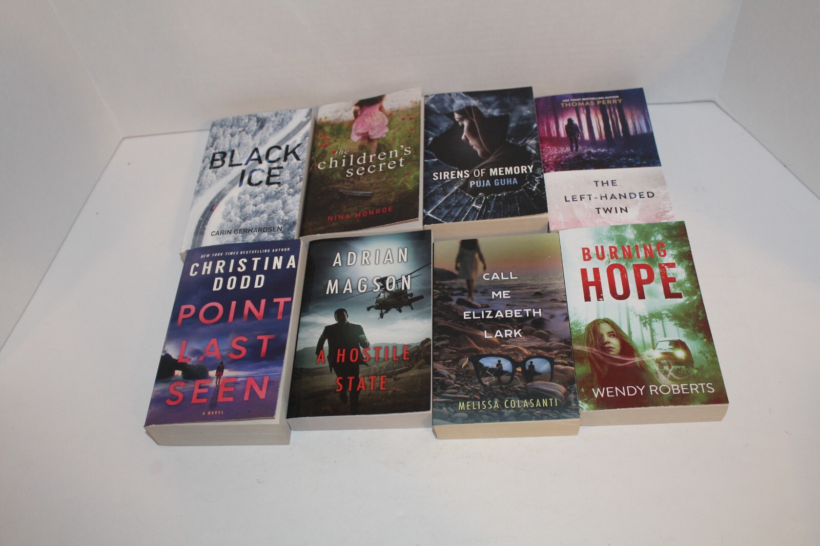 Lot of 8 Suspense Paperback Books Various Authors/Publishers