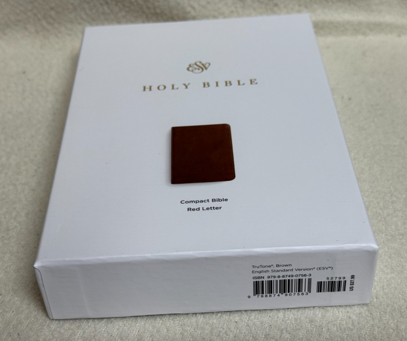 Holy Bible : ESV Compact Bible TruTone, Brown, Red Letter Edition