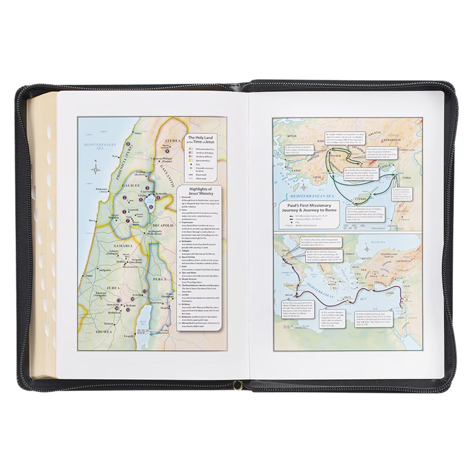 KJV Giant Print Bible Black with Zipper Faux Leather BRAND NEW in Shrink Wrap!!!