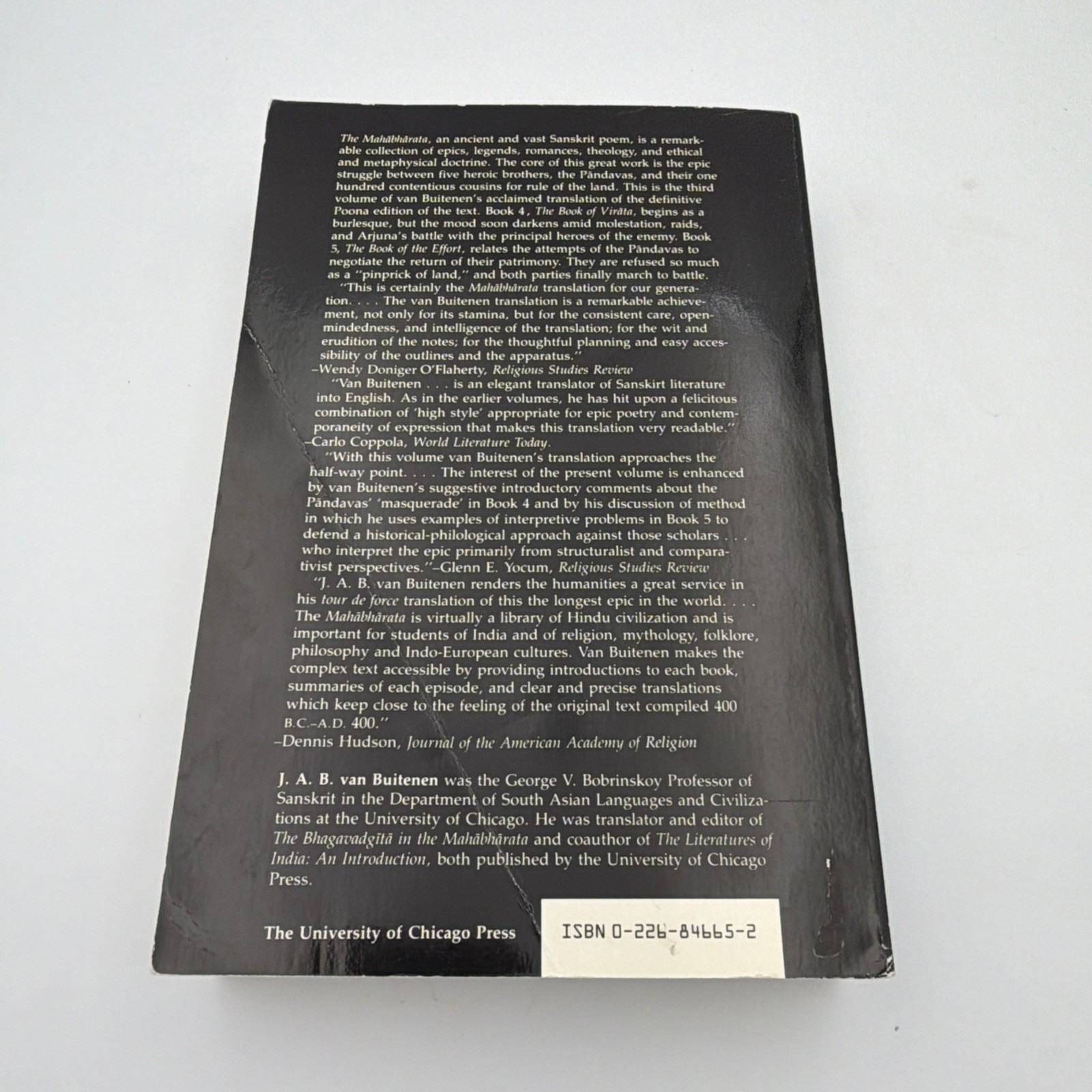 SET- Mahabharata Book number I – 5 – J. A. B. Van Buitenen