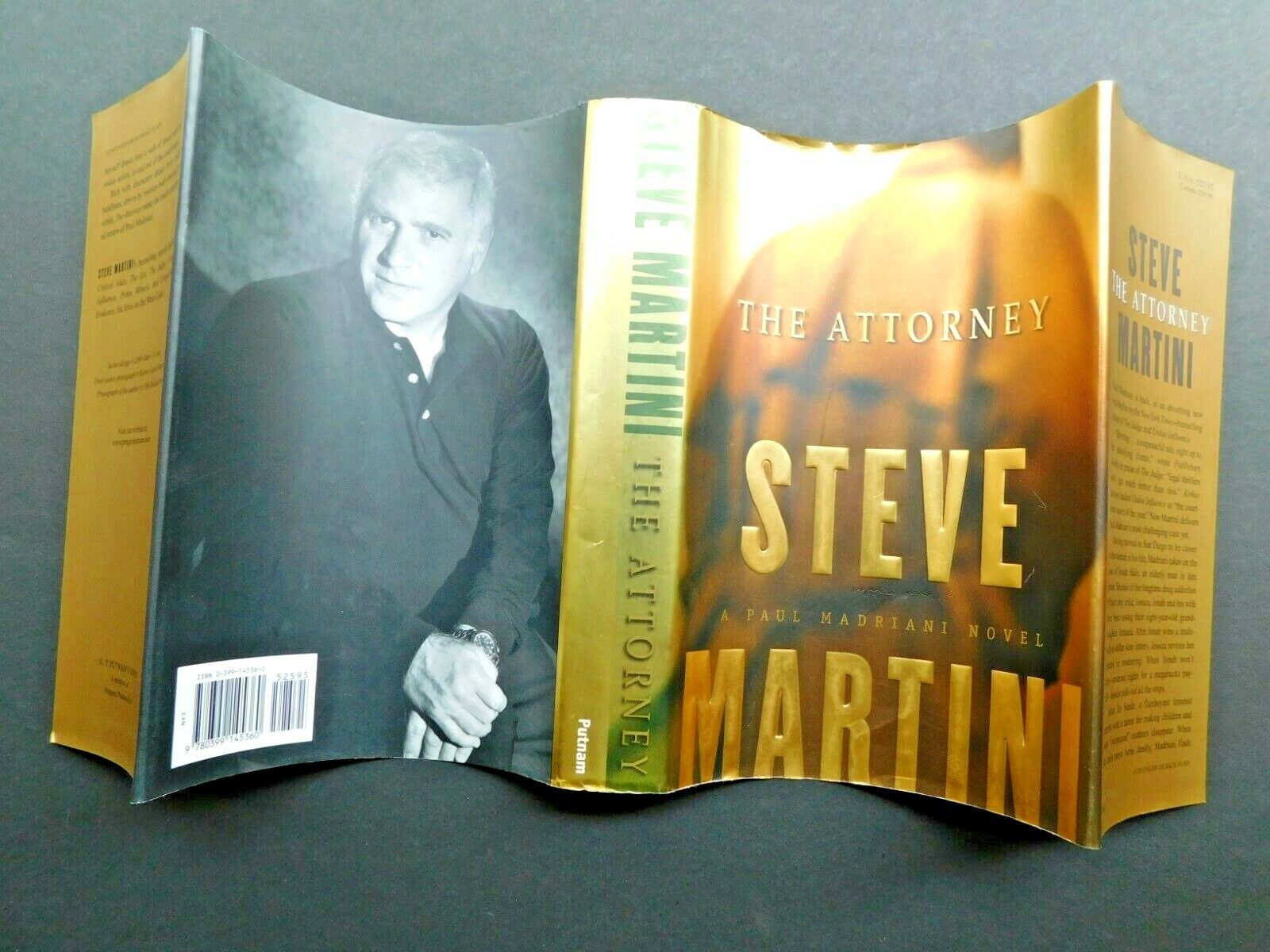 STEVE MARTINI true 1st ed FLAT SIGNED 390 pages ATTORNEY hardcover jacket 2000