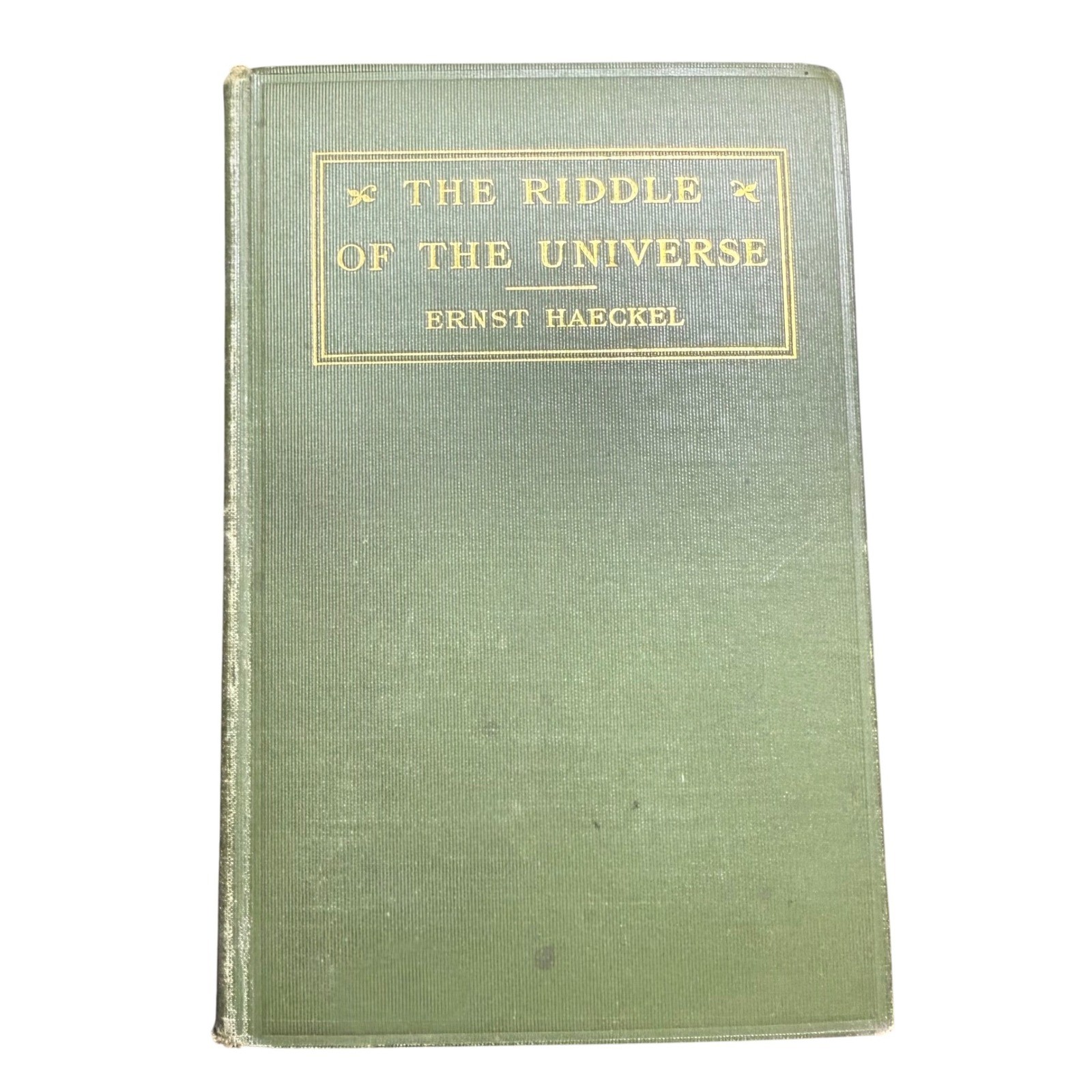 The Riddle of the Universe by Ernst Haeckel 1901 Hardcover Book