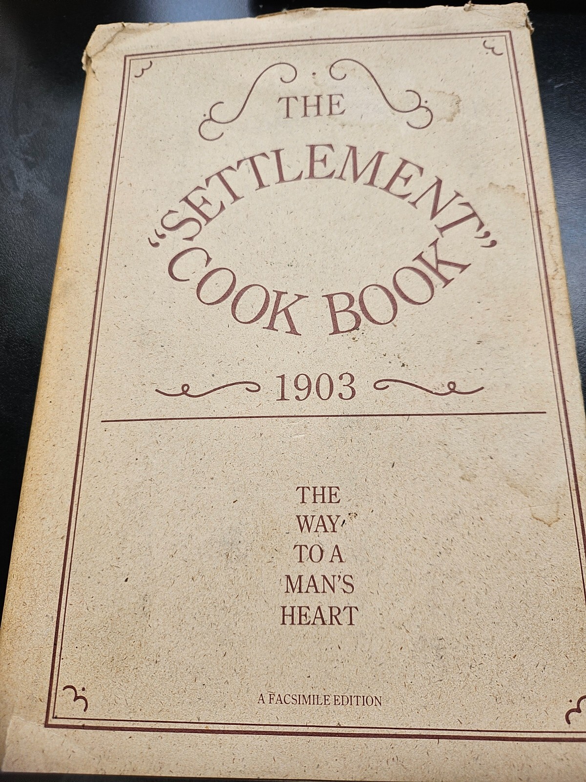Settlement Cookbook 1903 Facsimile Hardback w/dustjacket. 190 pages Printed 1984