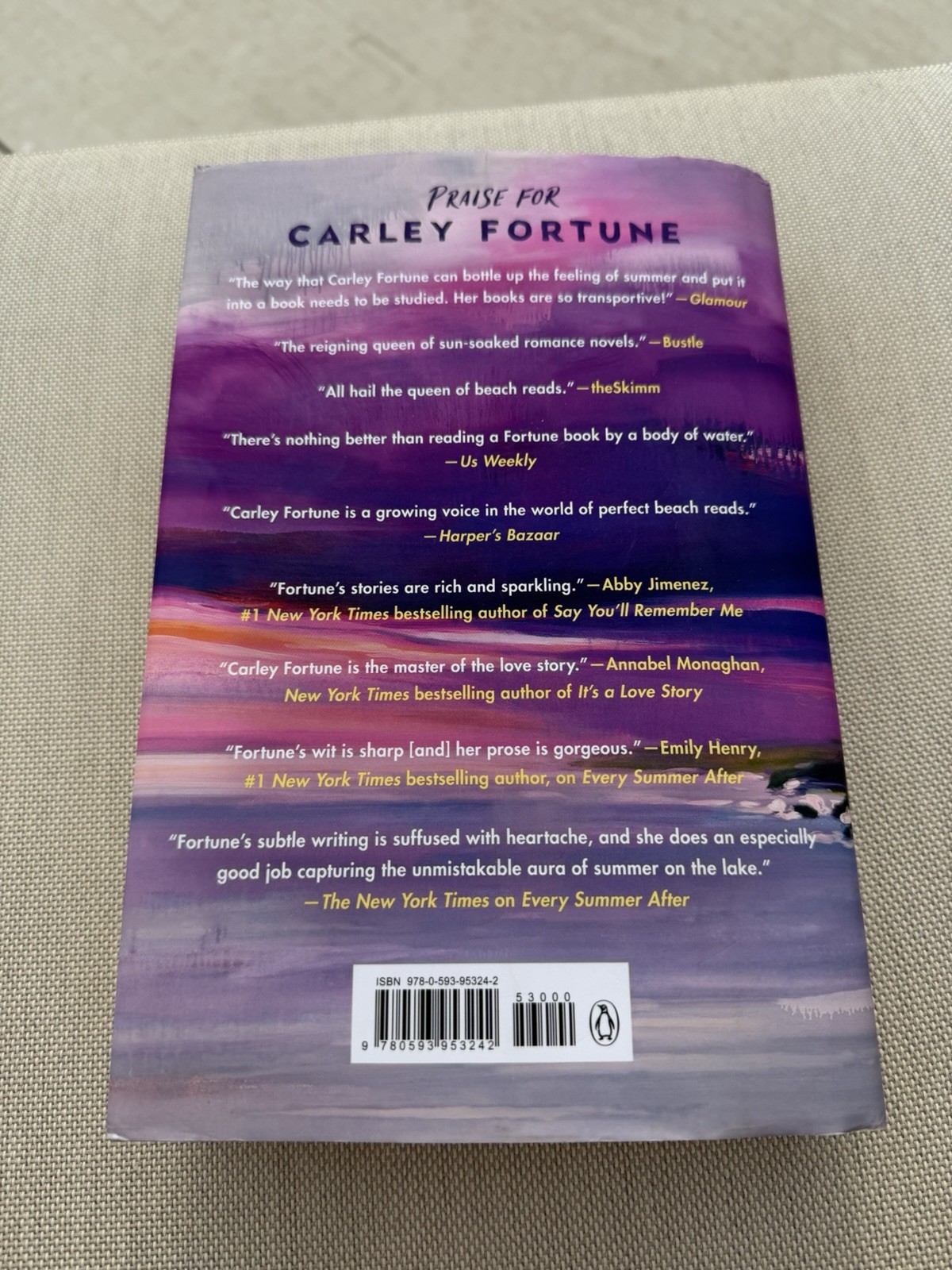 EUC Our Perfect Storm By Carley Fortune Hardback
