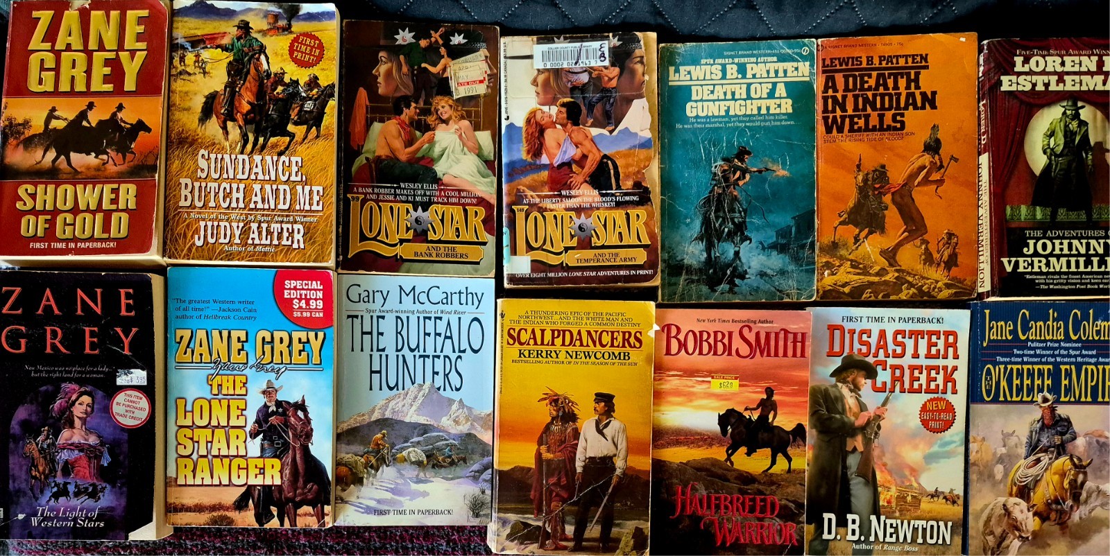 Western Paperback Novels-YOU PICK the TITLE-Most Vintage-Create Your Own Lot