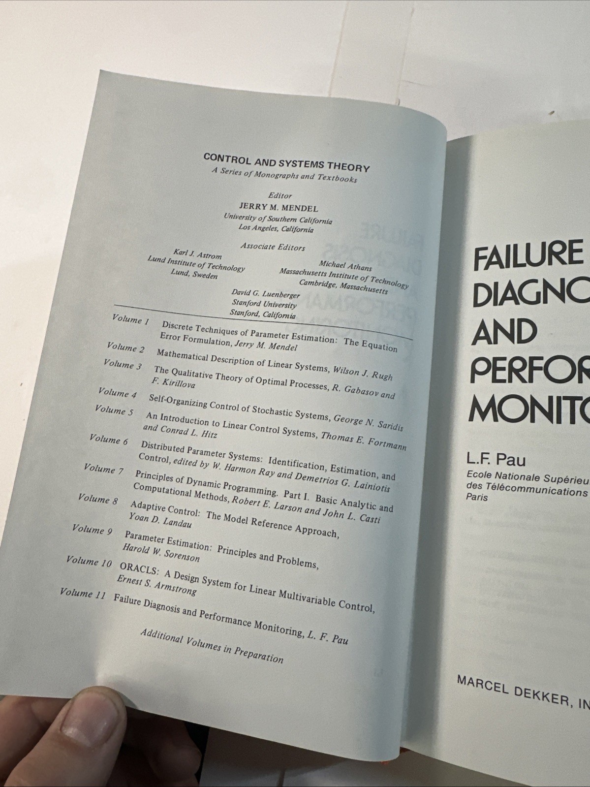 Failure Diagnosis and Performance Monitoring Hardcover L. P. Pau