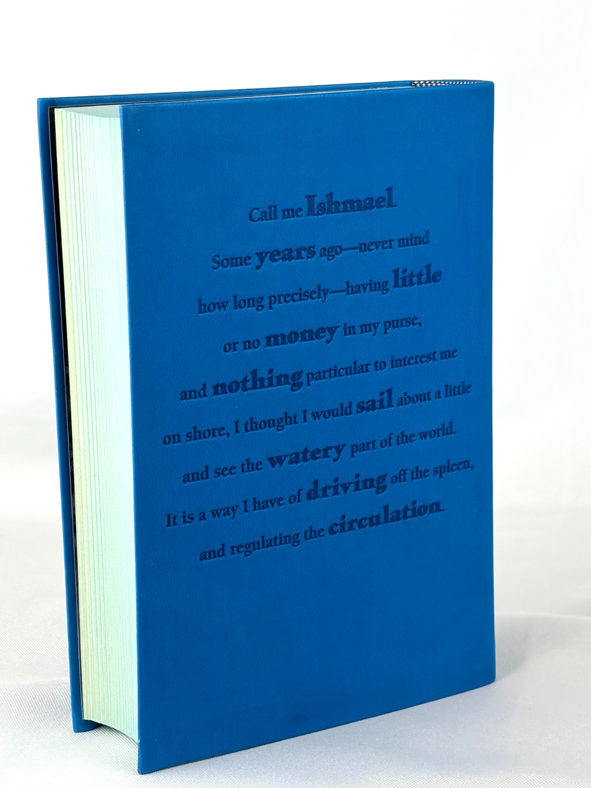 MOBY DICK by Herman Melville Soft Faux Leather Classic Sprayed Edges *New*