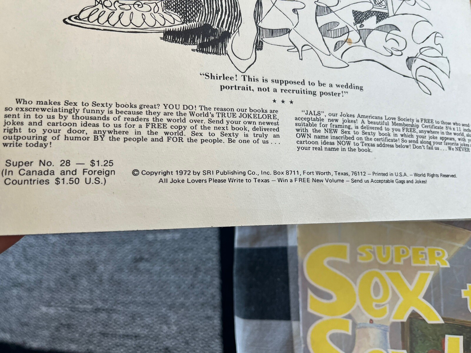 Lot Vintage SUPER SEX TO SEXTY #19 23 28 Adult Humor Giant Cartoon Magazine