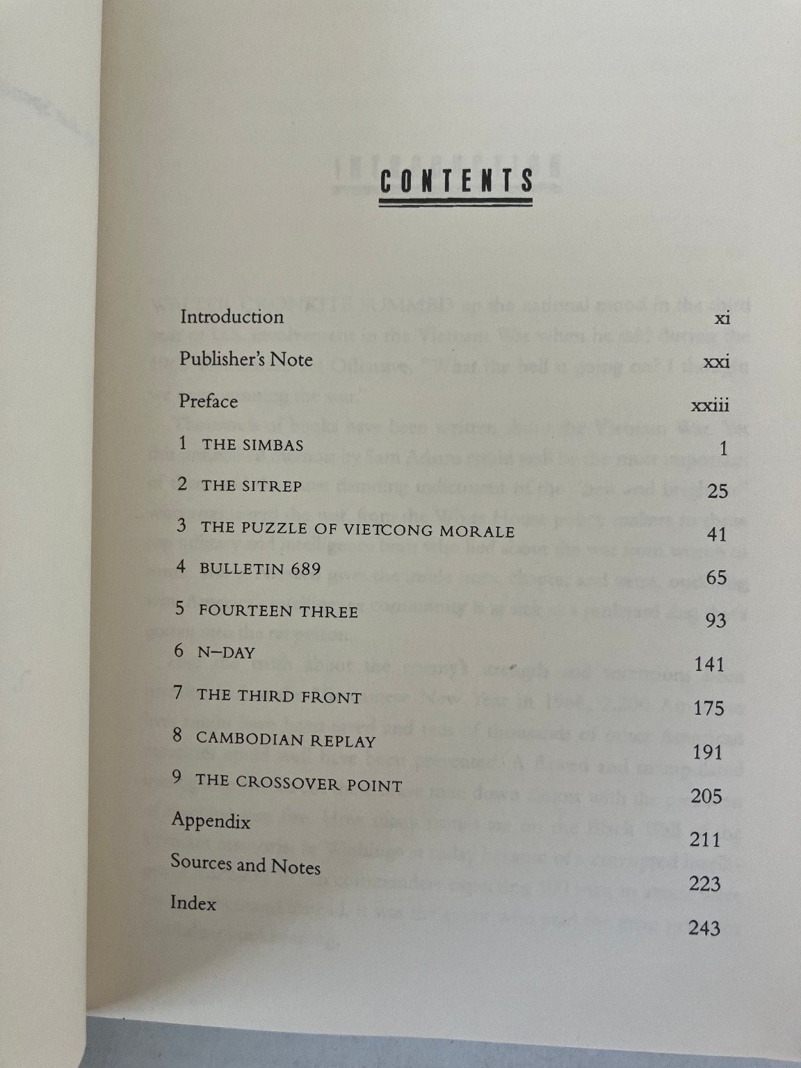 War of Numbers Sam Adams 1994 Intelligence Memoir Steerforth Press Paperback