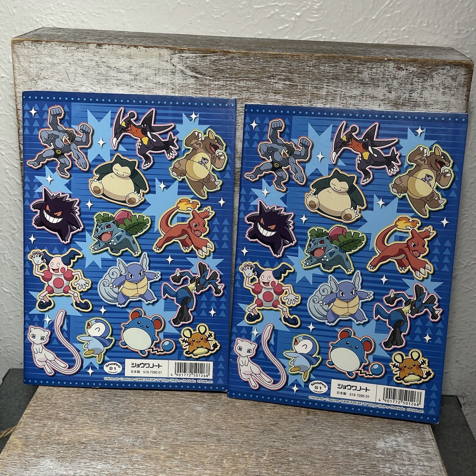 Lot of 2 Nintendo Pokemon Coloring Books Japan 32 Pages PLEASE READ BELOW