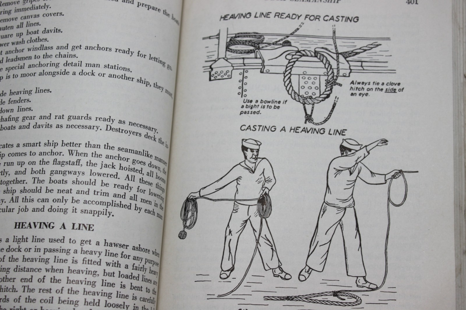 1943 The Bluejackets Manual 11th Edition United States Navy Bluejackets Book USN