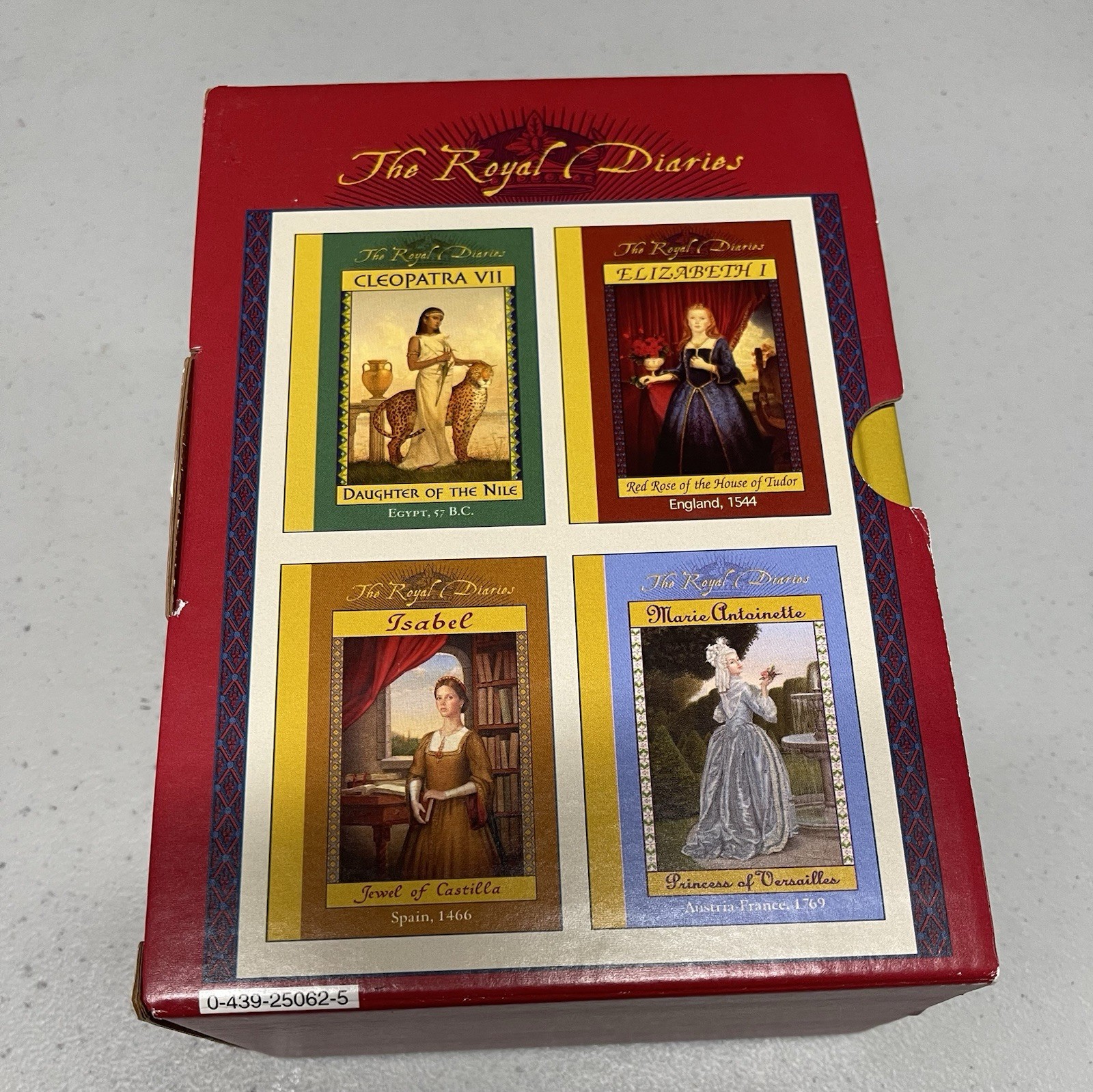 BOXED SET 4 Royal Diaries Elizabeth I Marie Antoinette Isabel Cleopatra HC Books