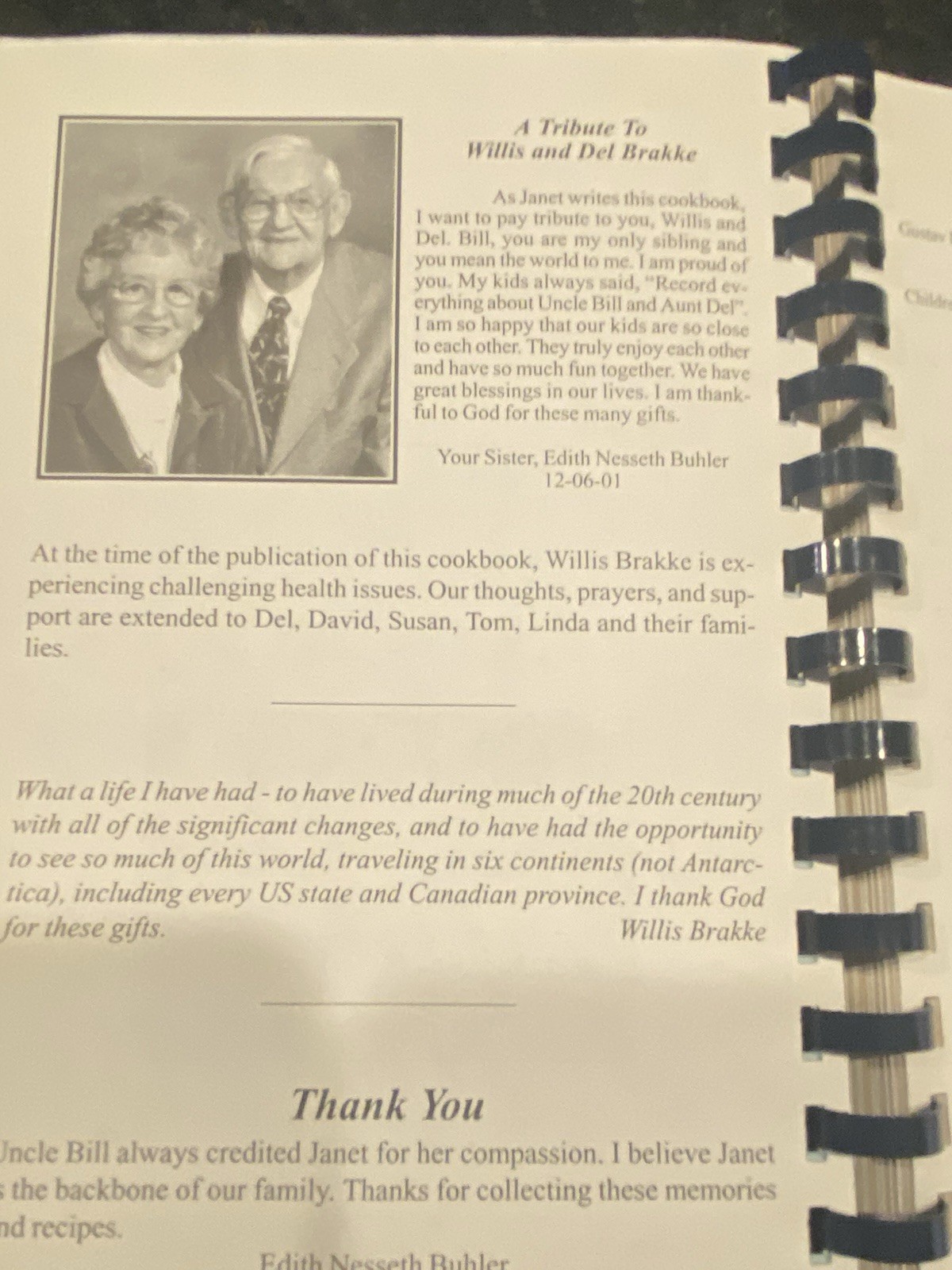 cooking with memories millennium edition A collection of Recipes and family