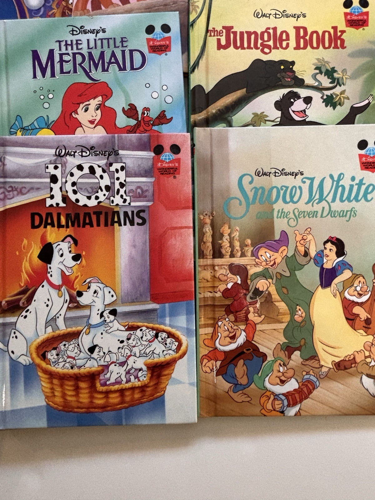 1990’s Walt Disney Wonderful World of Reading HB Books Lot Of 16 Vtg Excellent
