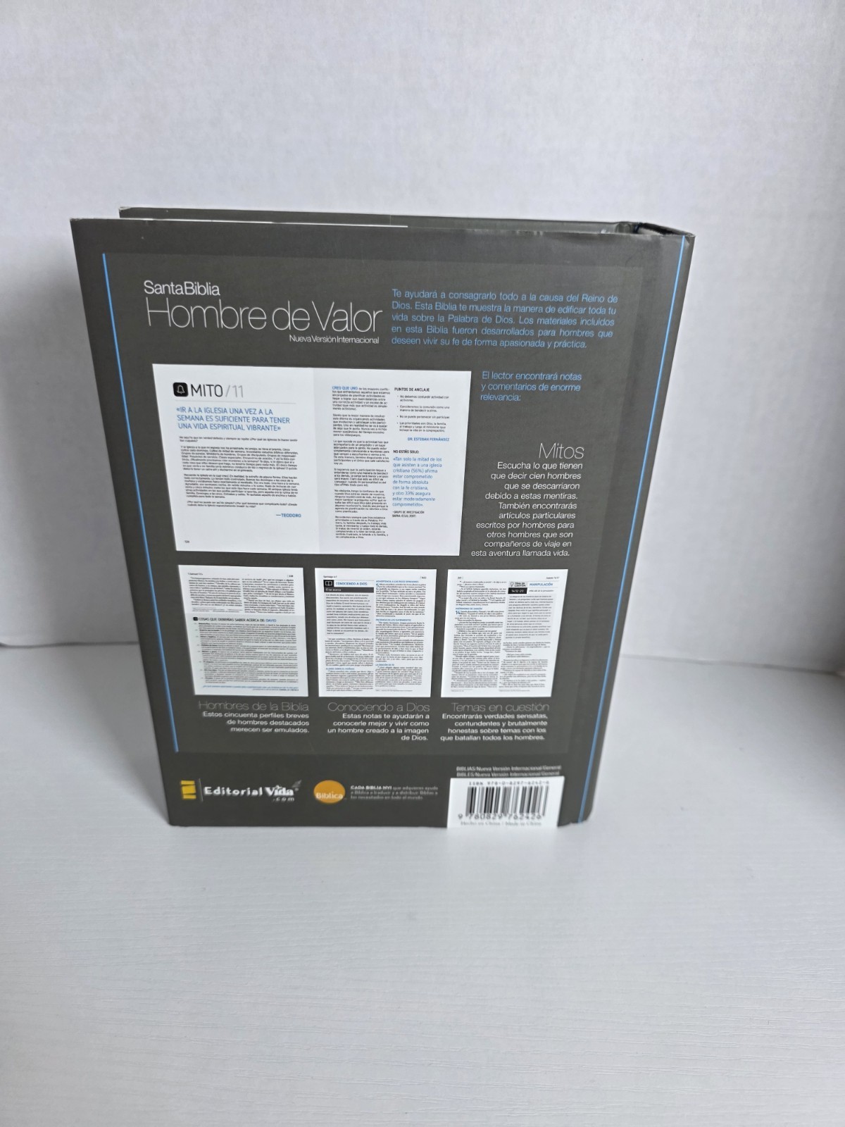 Santa Biblia Hombre de Valor NVI by Zondervan Staff (2013, Hardcover)