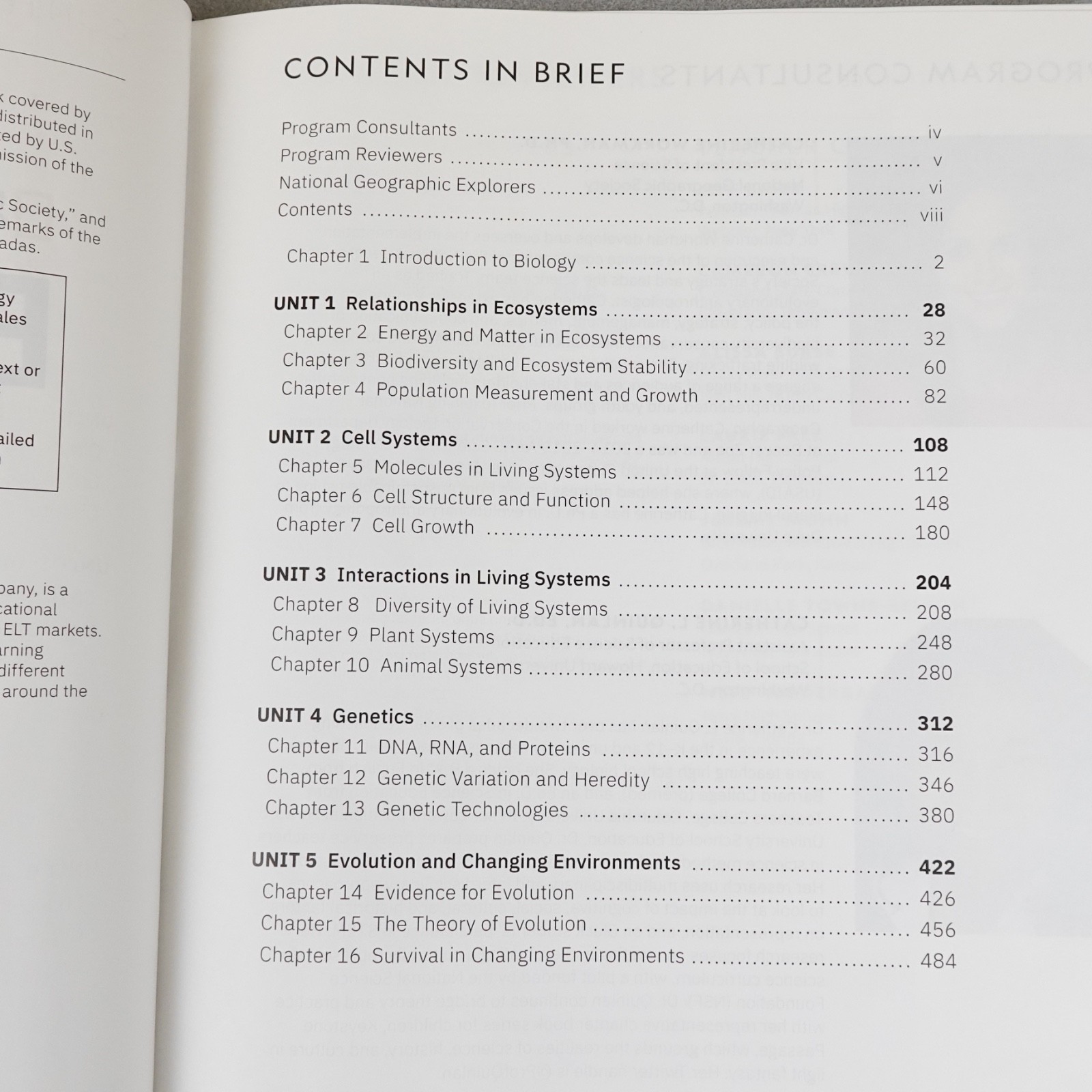 National Geographic Biology Student Edition Cengage 2024 Hardcover