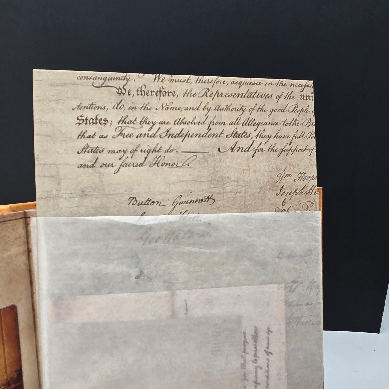 Founding Fathers The Shaping of America Contains Rare Removable Document Copies.