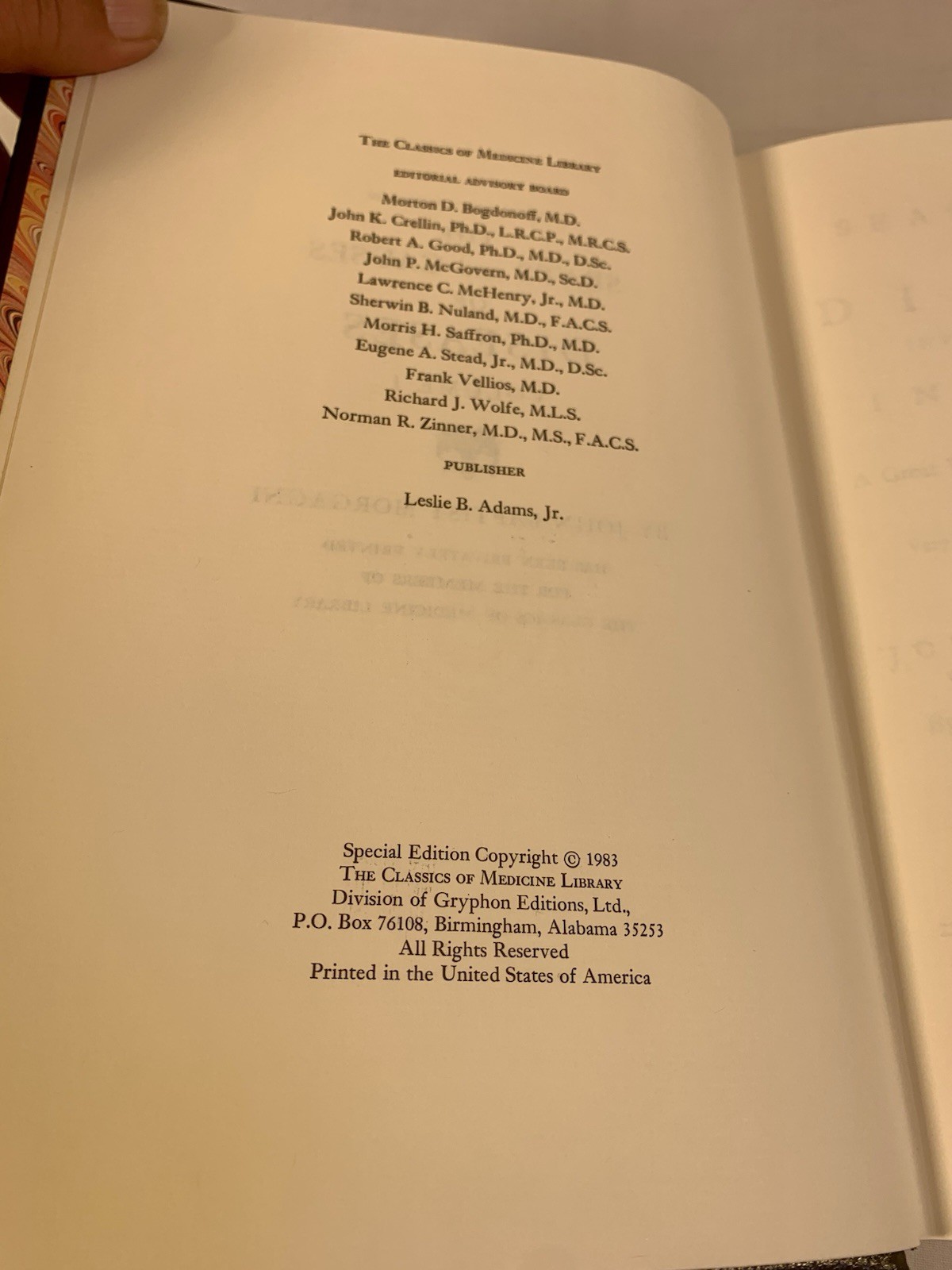 Morgagni SEATS & CAUSES OF DISEASES VOL 1 2 3 Classic of Medicine 1983 Near Mint