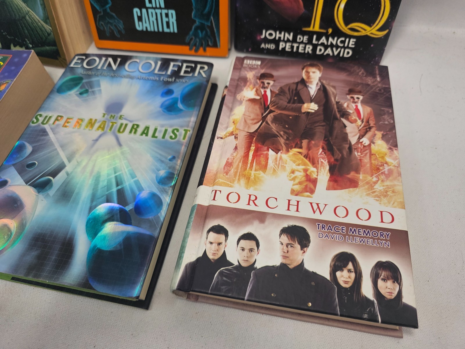 Sci-Fi Fantasy Hardcover Book Lot 6x Lin Carter Horror Wears Blue Star Trek IQ