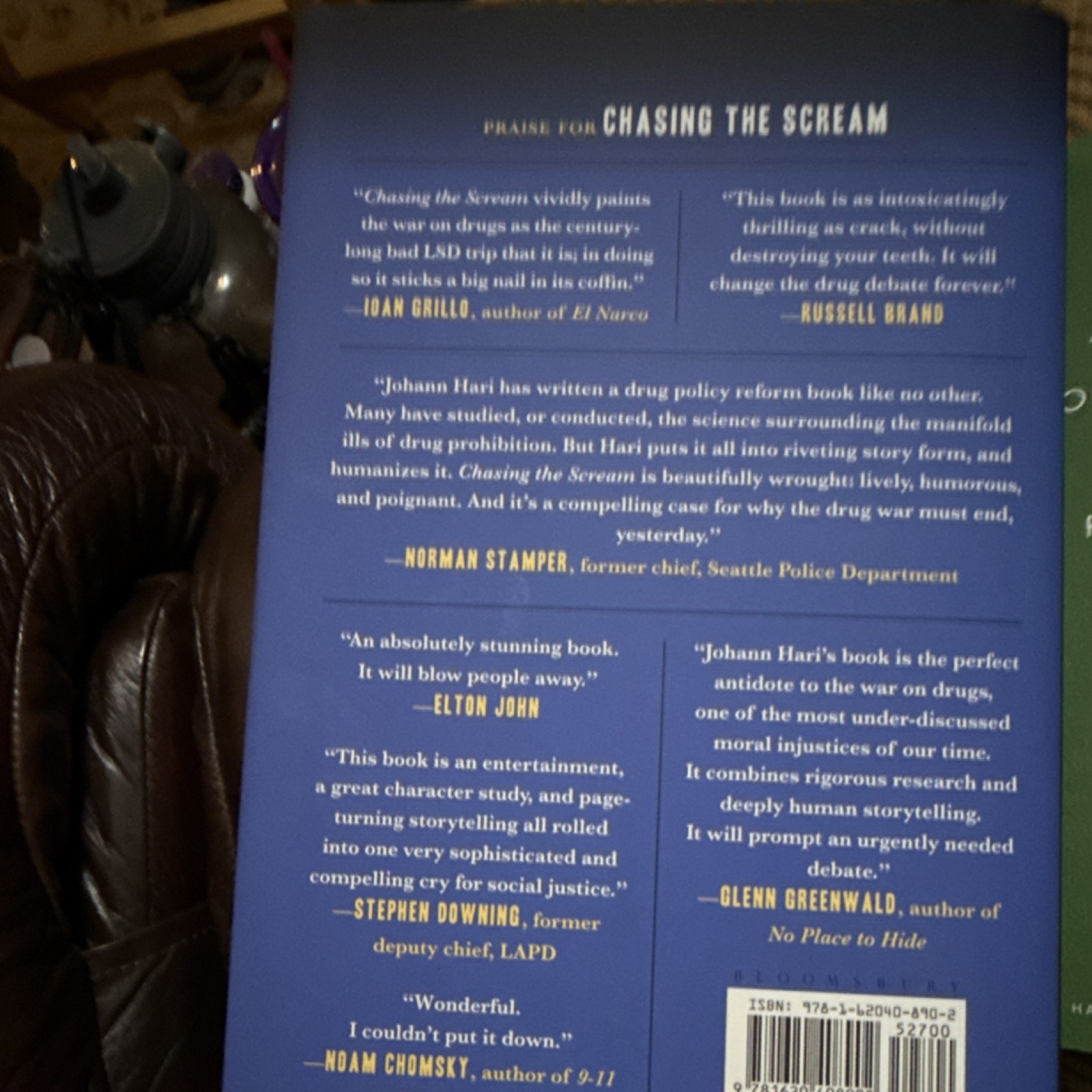 Chasing the Scream War on Drugs Johann Hari Hardcover 2015 Bloomsbury