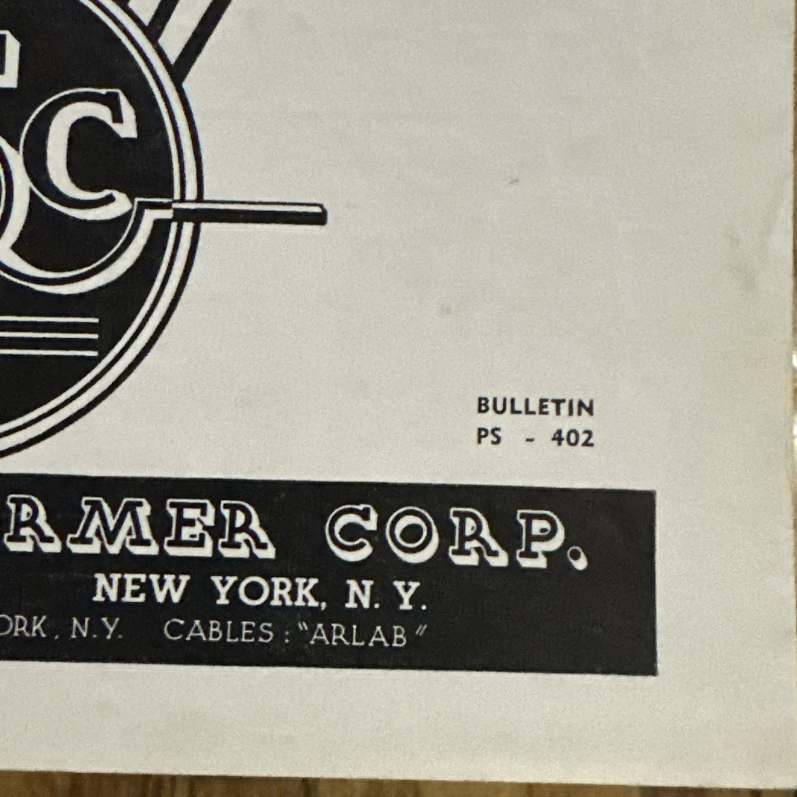 Vintage Tube Radio UTC United Transformer Corp Sales Brochure 11 Pages Ps-402