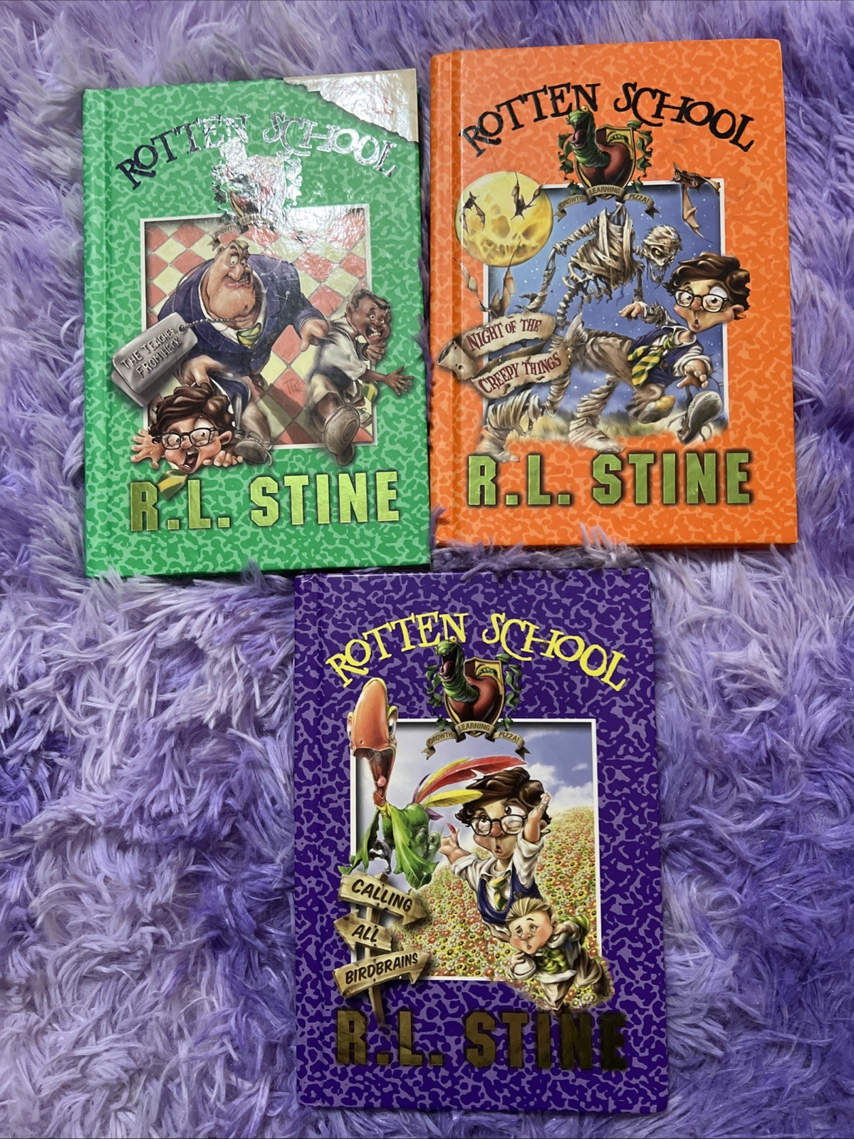 R.L. Stine Rotten School #8, 14, 15 Hardback