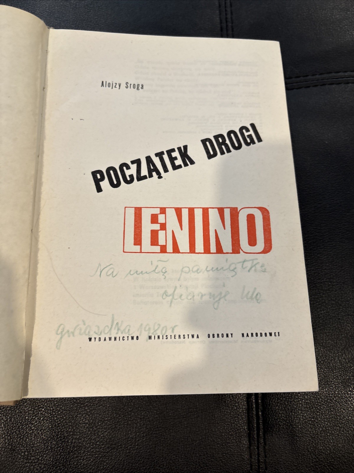 The Beginning Of The Road Lenino Hardcover