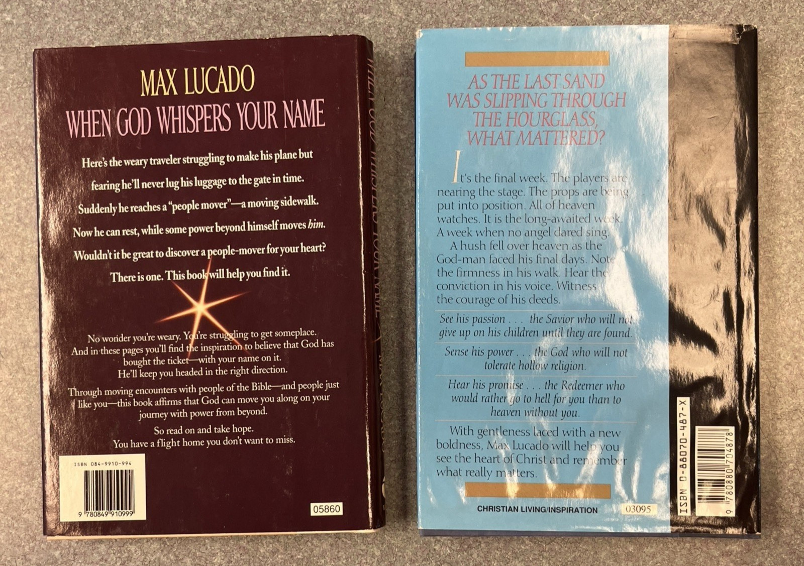 Lot of 7 Books by Max Lucado & Philip Yancey Prayer, Angels, Grace HC DJ *NICE