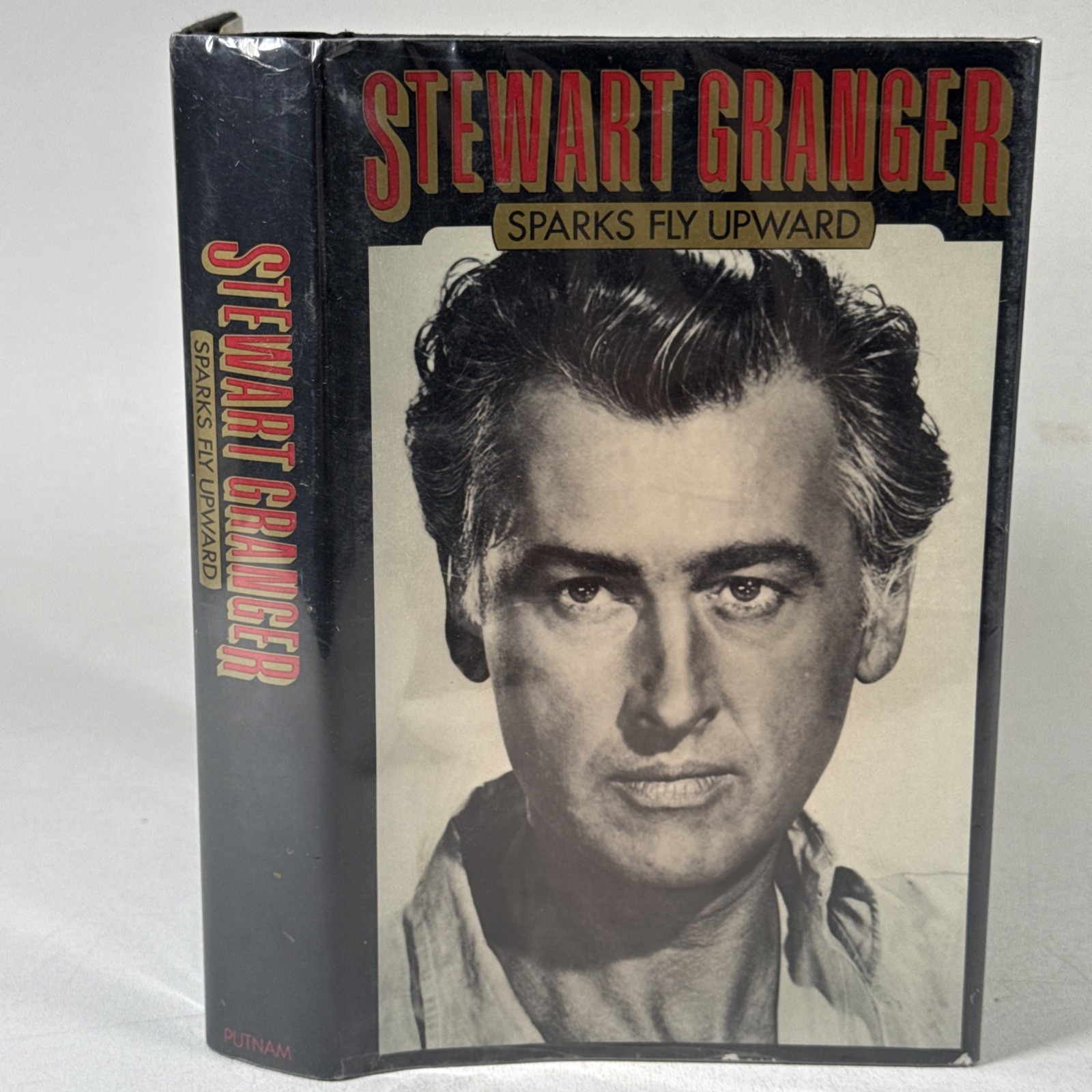 Stewart Granger SIGNED Sparks Fly Upward Granada 1981 First Edition HC DJ