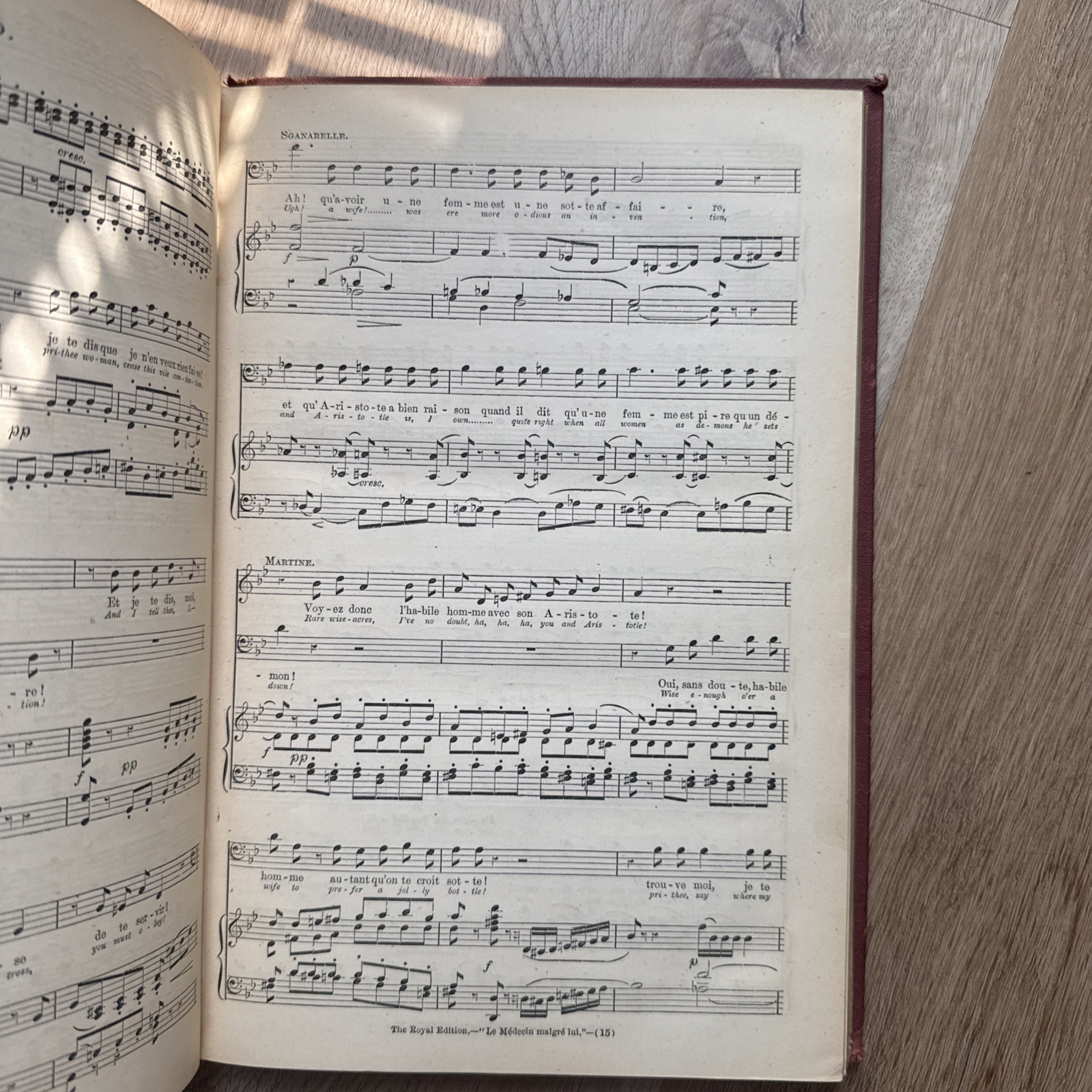 Gounod’s Mock Doctor Victorian Binding Royal Edition 1800s Rare