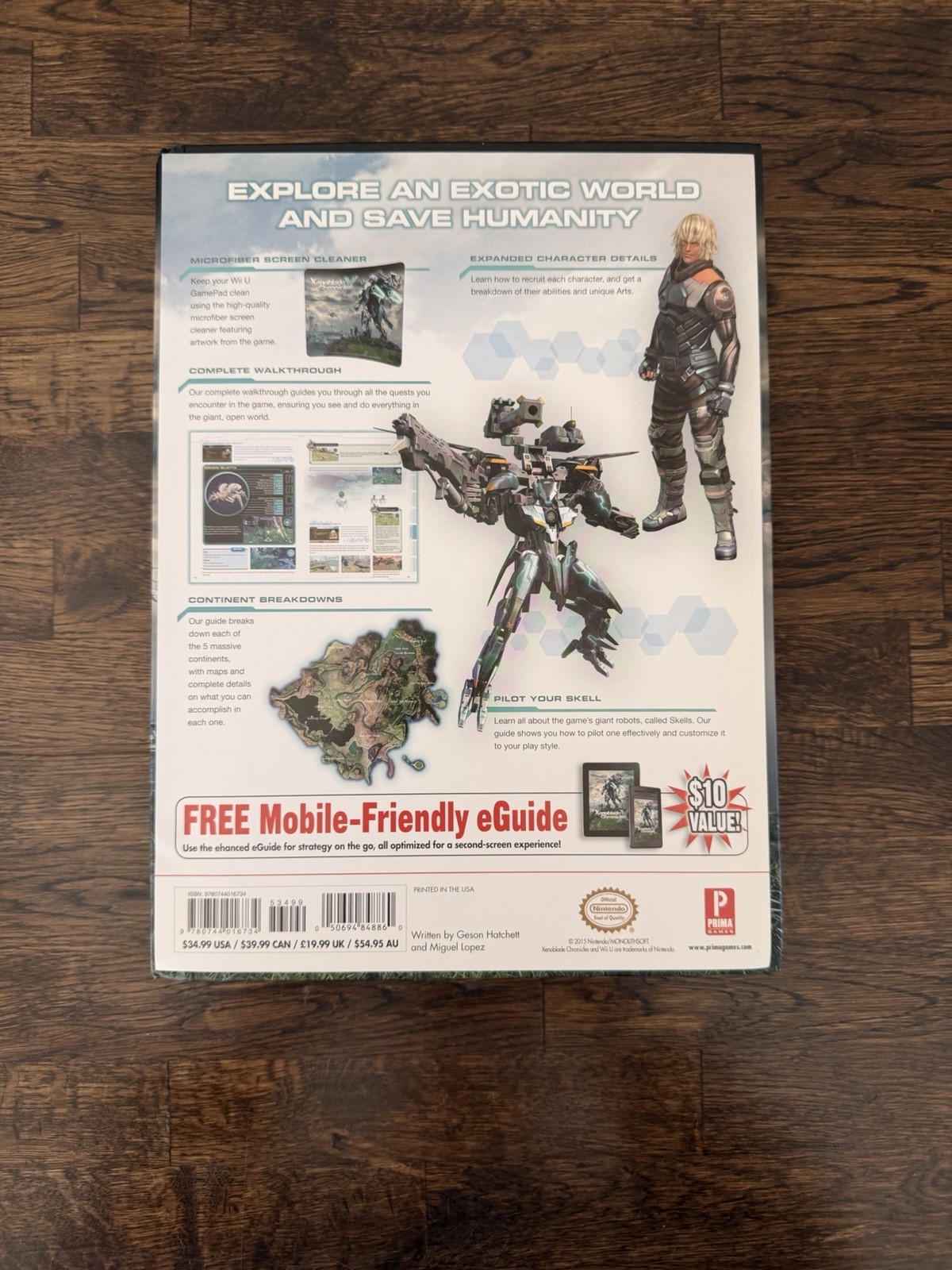 Xenoblade Chronicles X Collector’s Edition Guide w New Microfiber Screen Cleaner