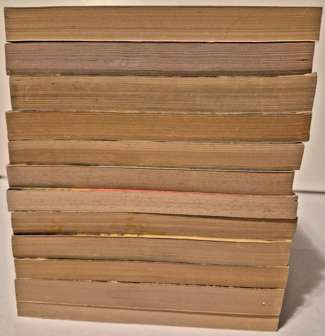 Lot of 12 Vintage Del Rey Books Sci Fi Fantasy Paperbacks 1980s Simak Zelazny