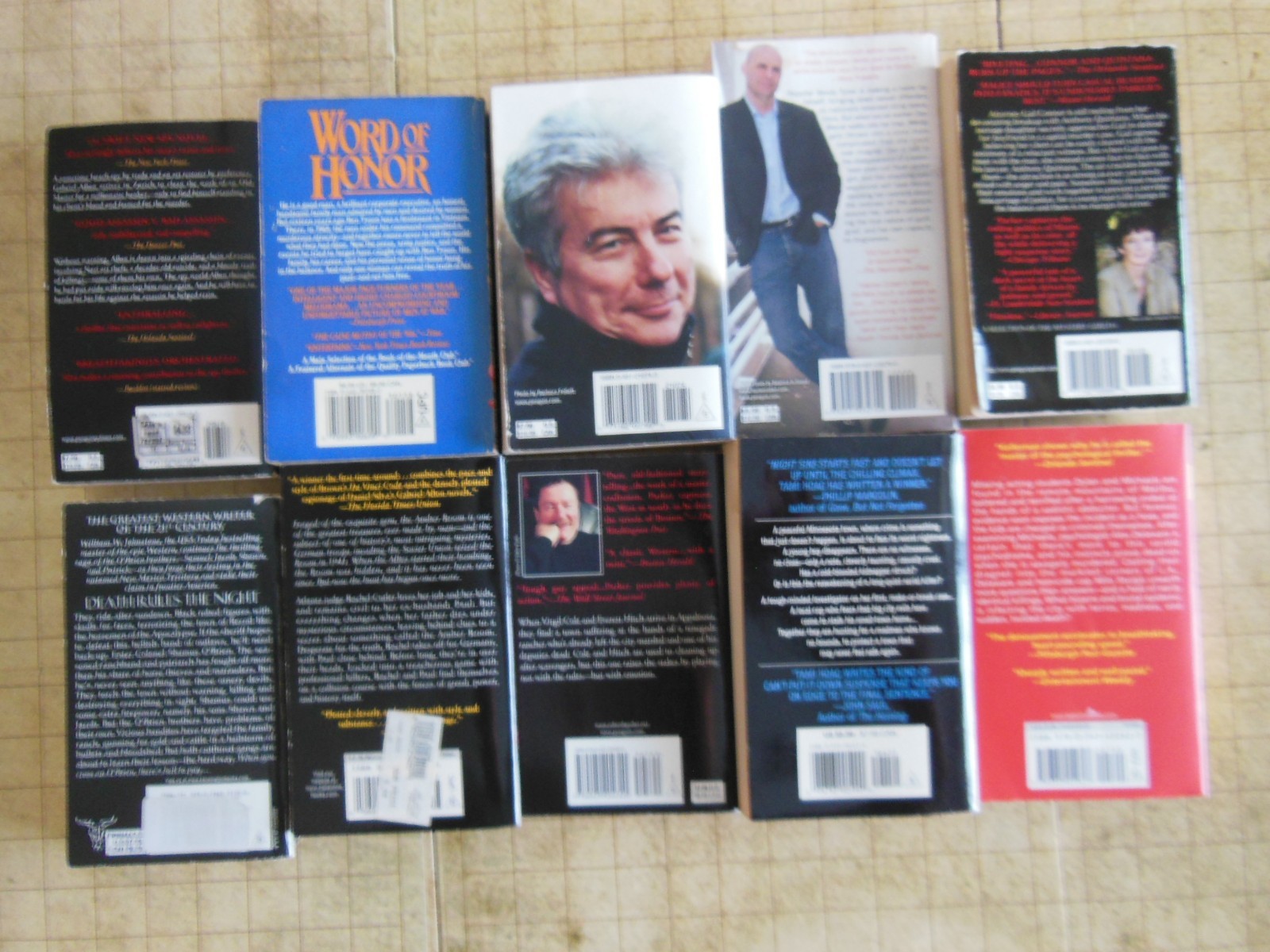 LOT h OF 10 MASS MARKET PAPERBACKS-by Various Authors-A Mix