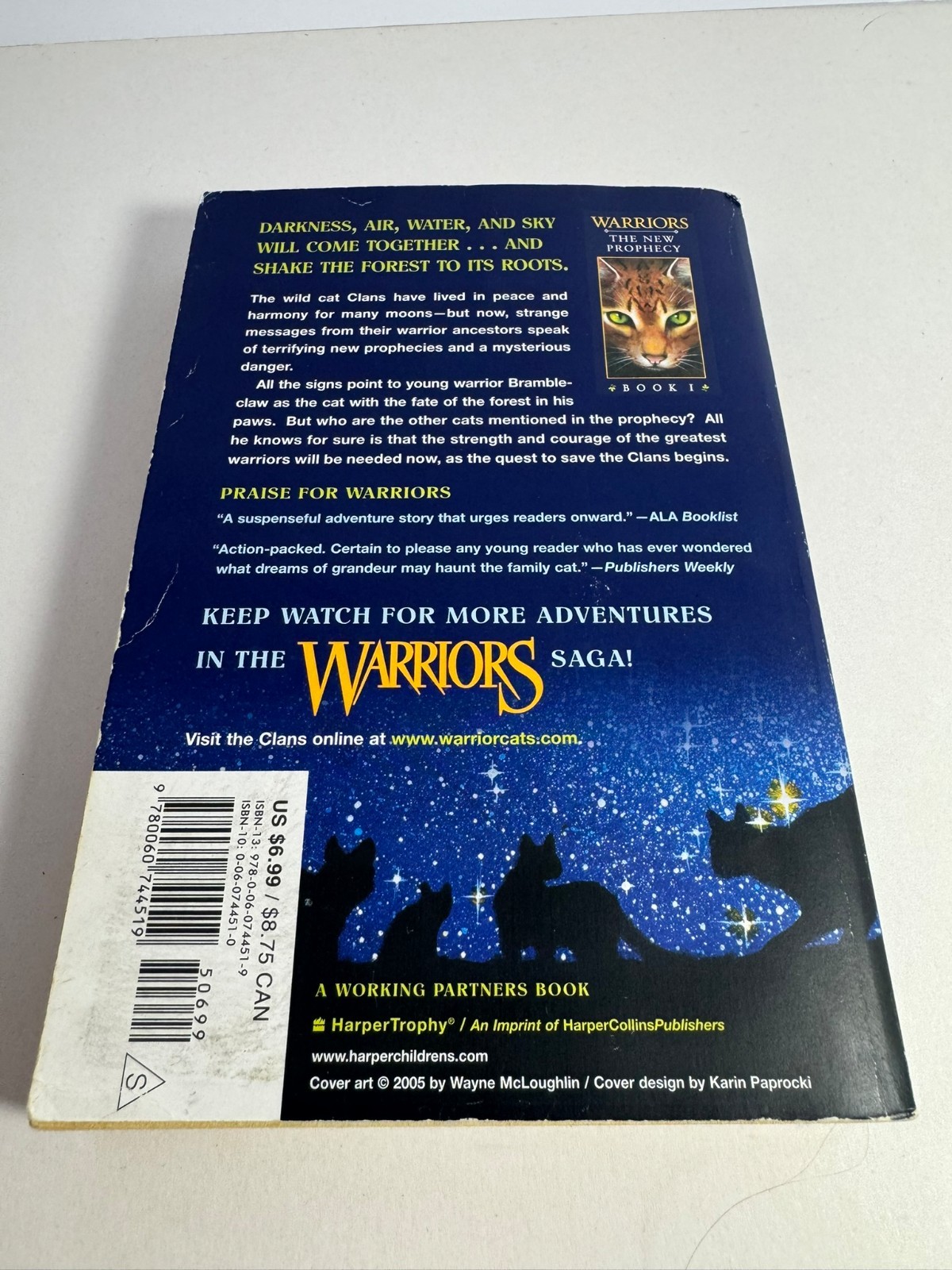 Warriors The New Prophecy First Edition Set 1-6 – Erin Hunter Paperback