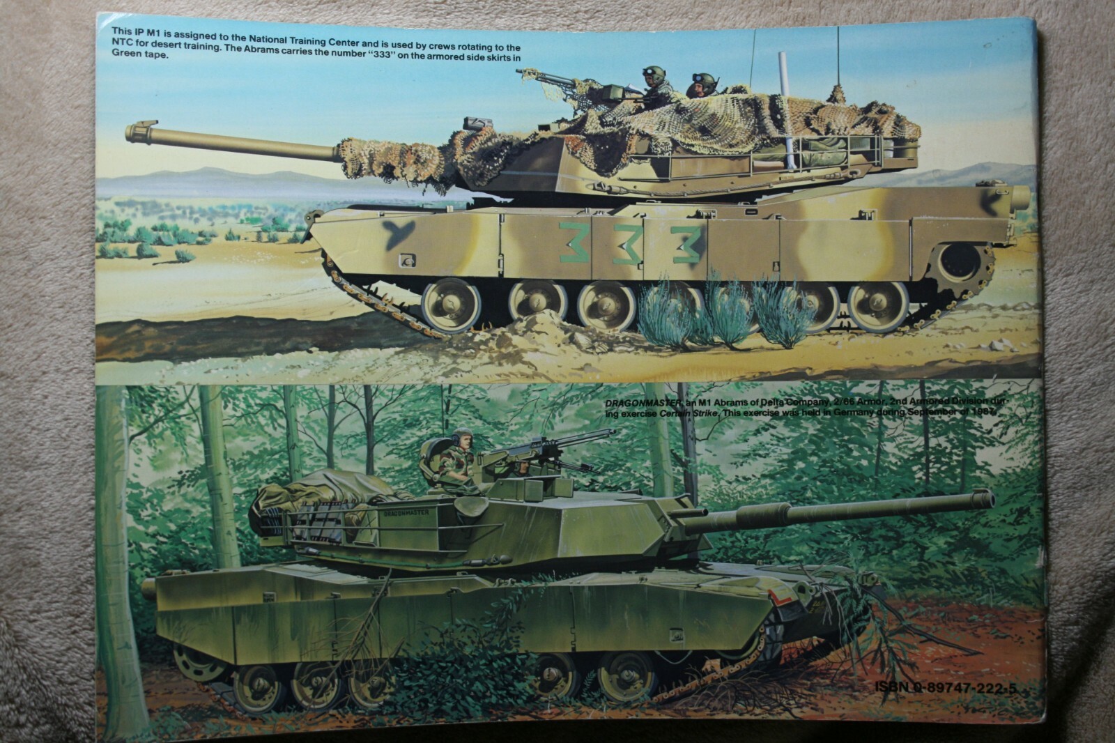 M1 Abrams MBT Squadron Signal Book # 2026 Good Condition