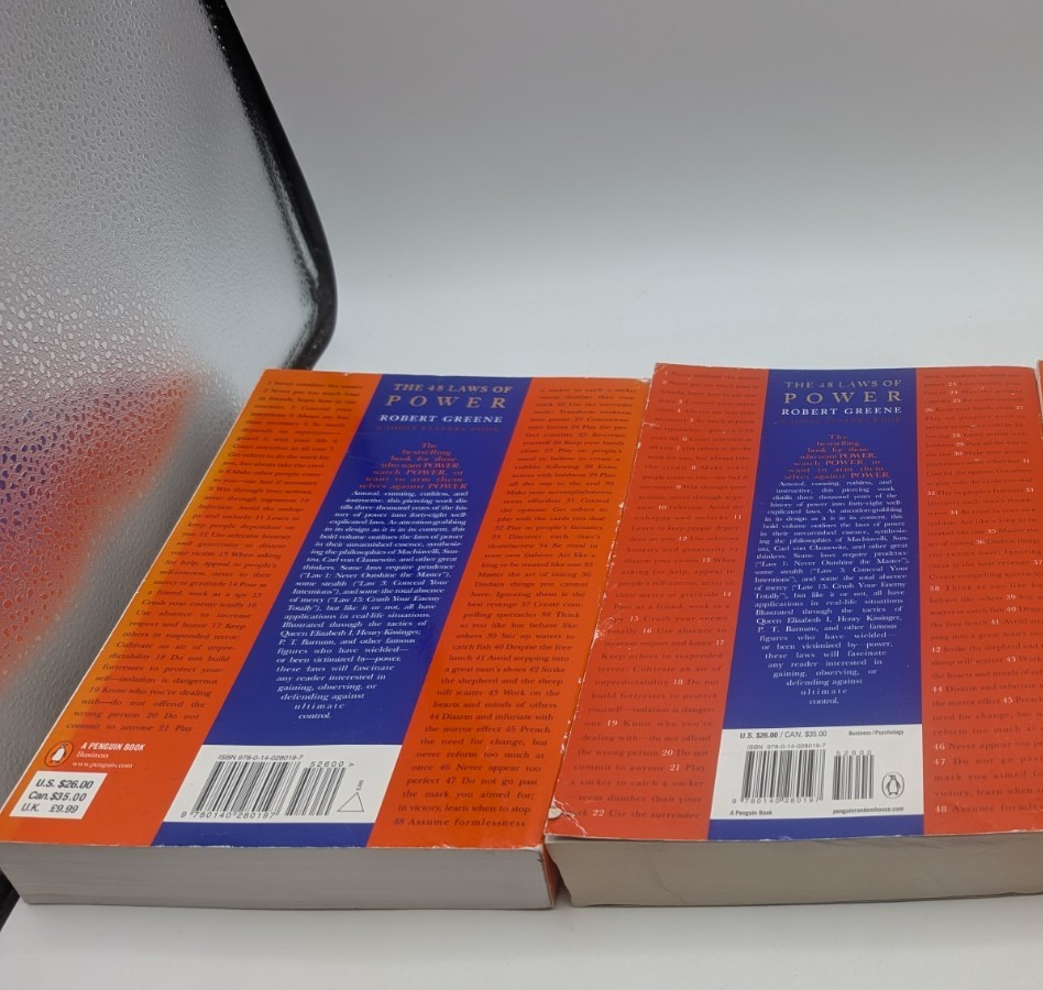 READ lot of 2 BOOKS – 48 Laws of Power by Robert Greene Paperback-