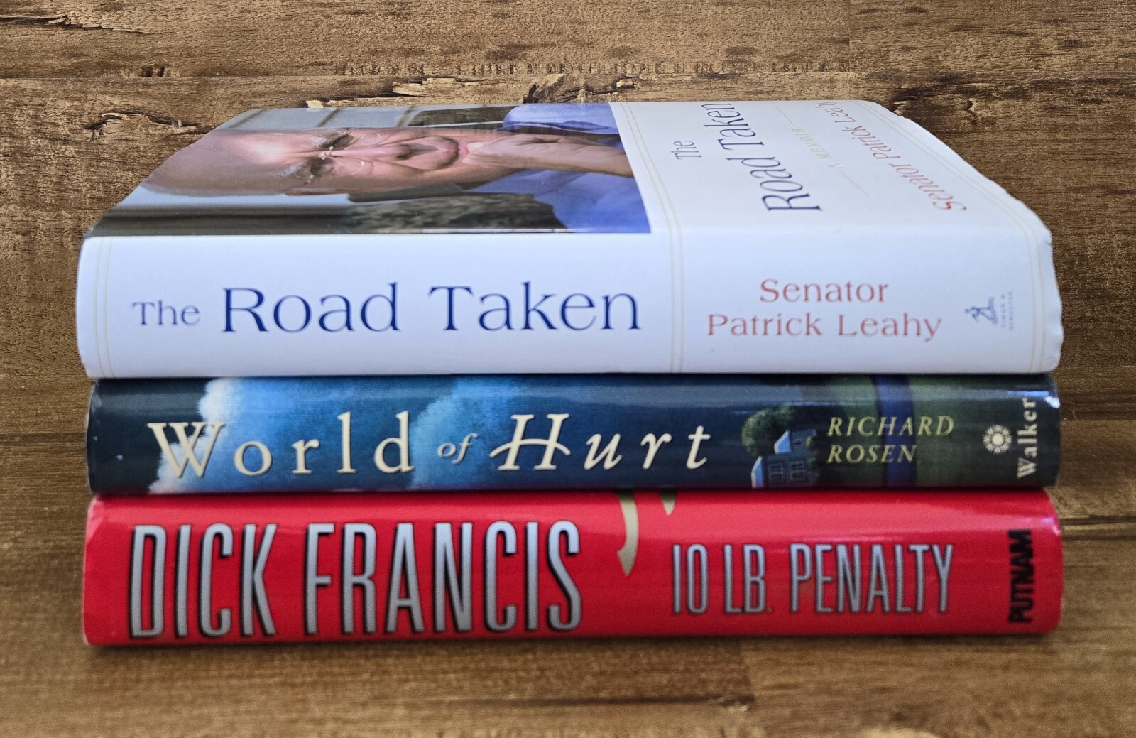Lot of 3 Books 10-LB. Penalty + World of Hurt + The Road Taken HC/DJ