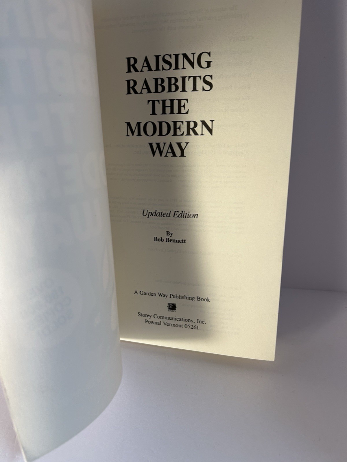 Raising Rabbits the Modern Way by Bob Bennett