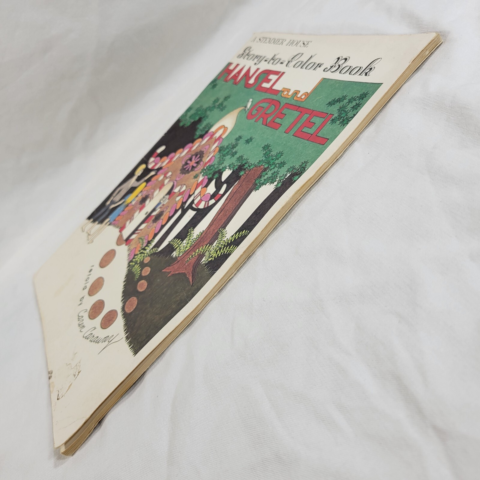 Vintage 1982 Hansel & Gretel Story – To – Color Book Caren Caraway Vintage