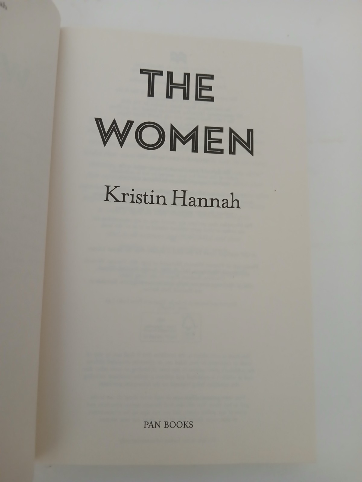 Women by Kristin Hannah (2025, Uk-B Format Paperback)