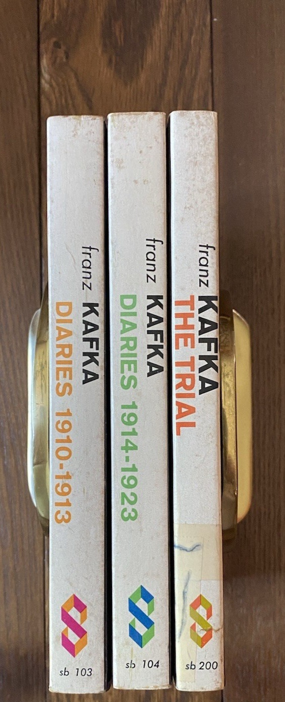 Franz Kafka Lot of 3 Trial Diaries 1910-1913 Diaries 1914-1923 SC Schocken 1970s