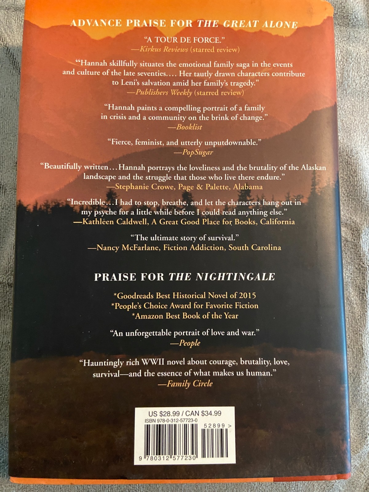 Great Alone : A Novel by Kristin Hannah (2018, Hardcover) New