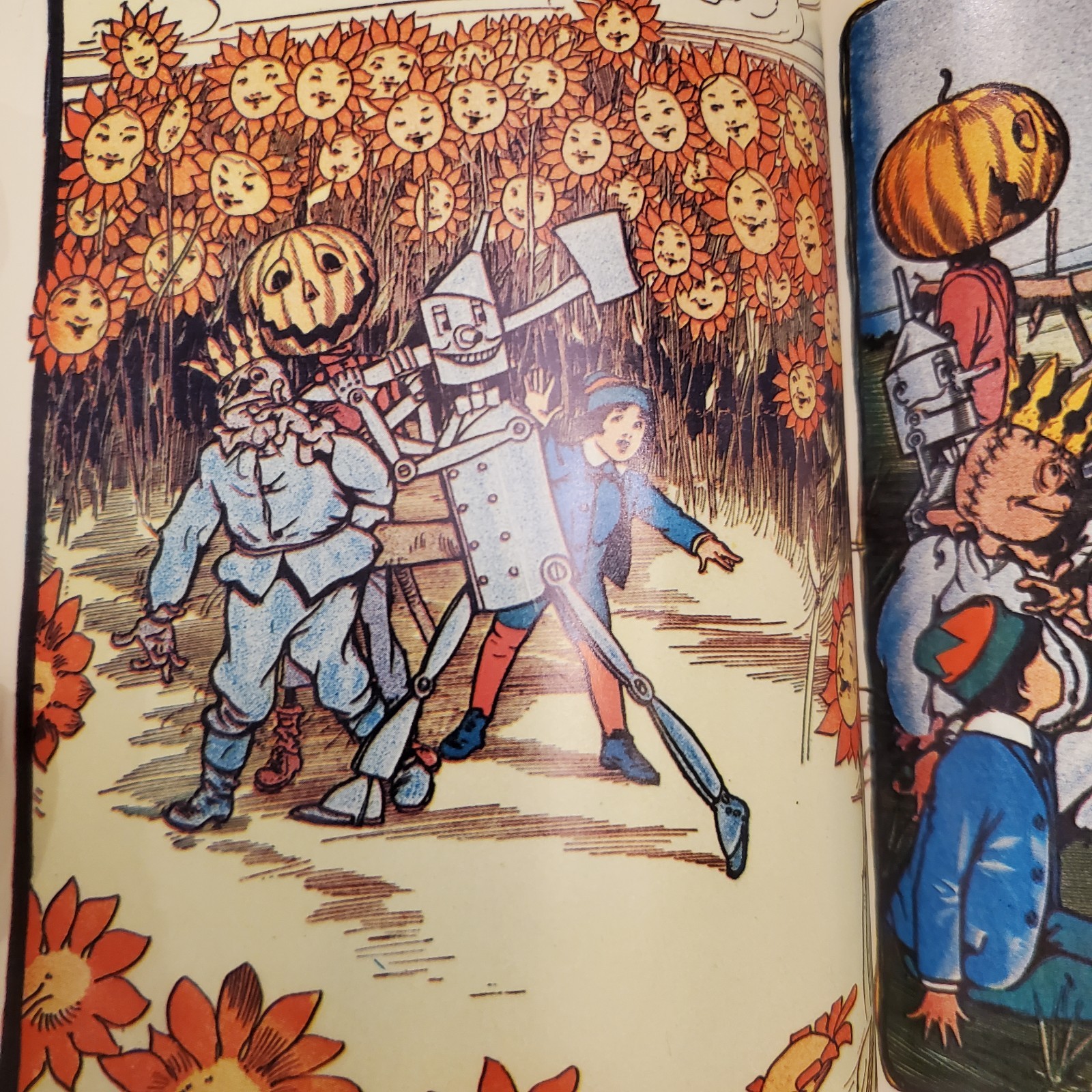1961 Marvelous Land of Oz With 16 Color Plates! L. Frank Baum Vintage Paperback