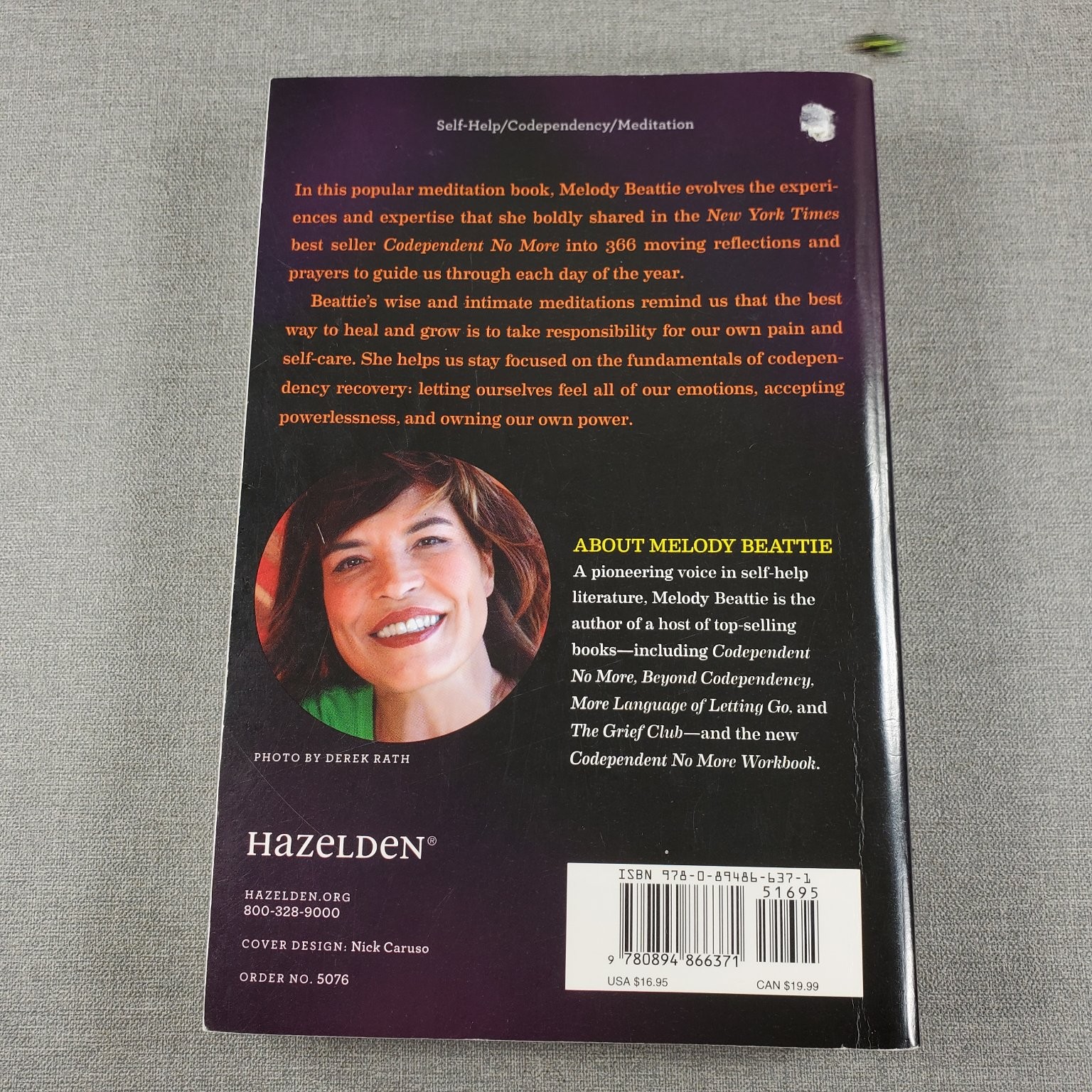 The Language of Letting Go Melody Beattie Daily Meditations 2002 Hazelden Book