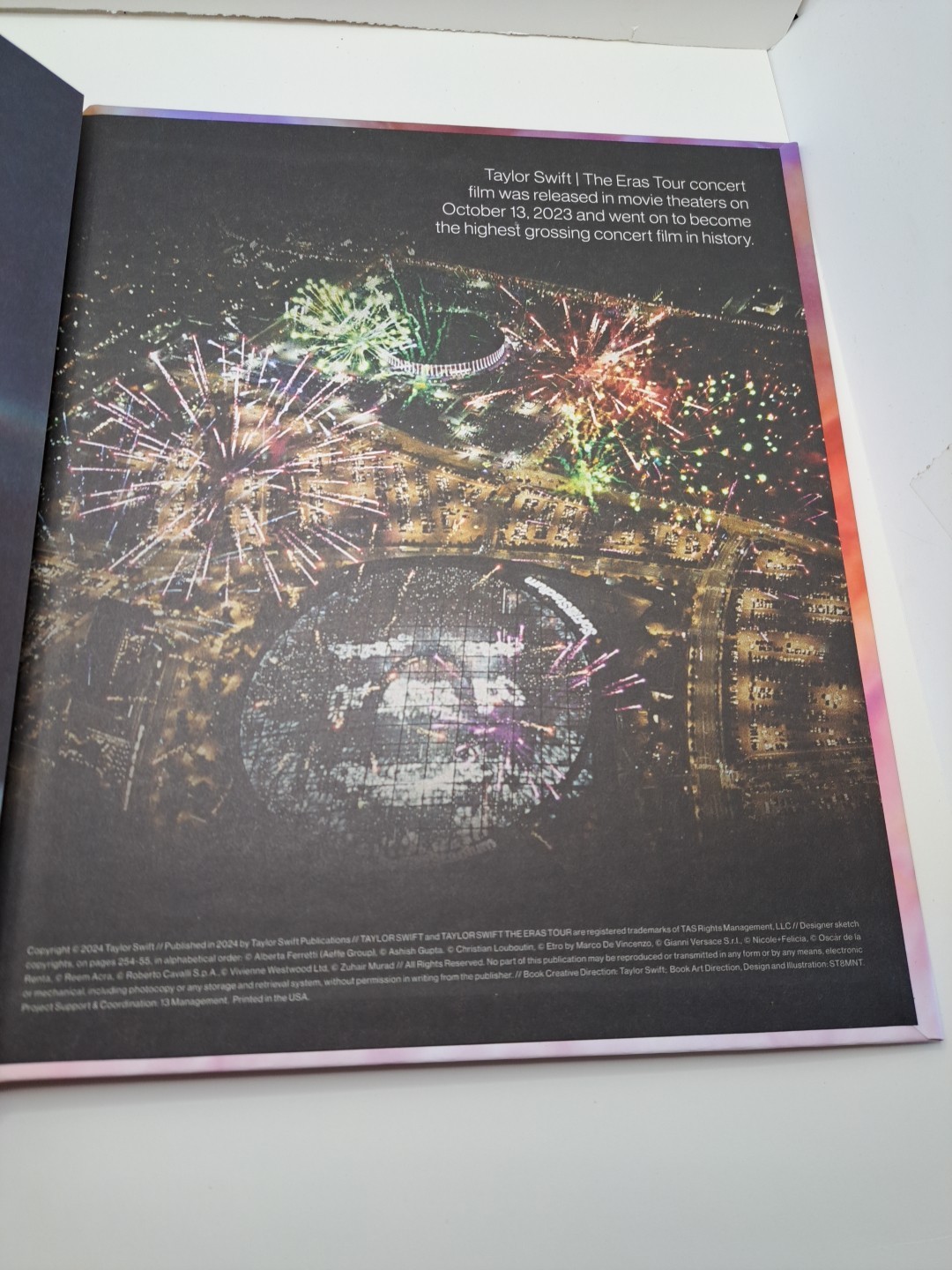 Taylor Swift The Eras Tour Book Hardcover Multicolor Cover
